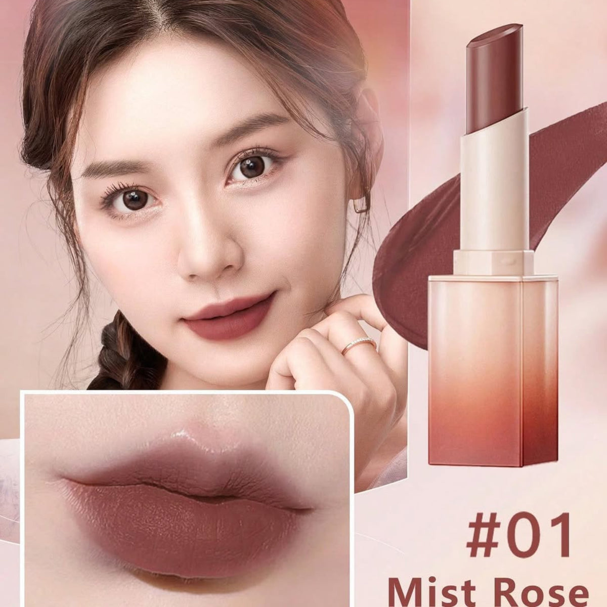 ZEESEA Velvet Gauzier Lipstick - 01