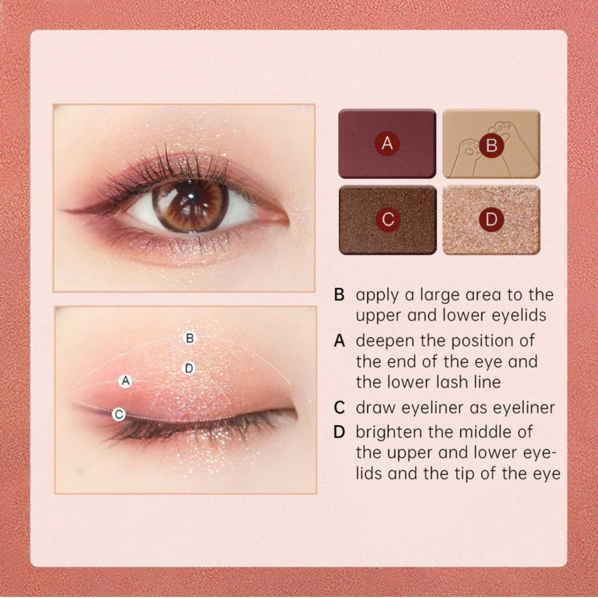 ZEESEA Tipsy Kitty Eyeshadow Quad #07 Sincere Heart