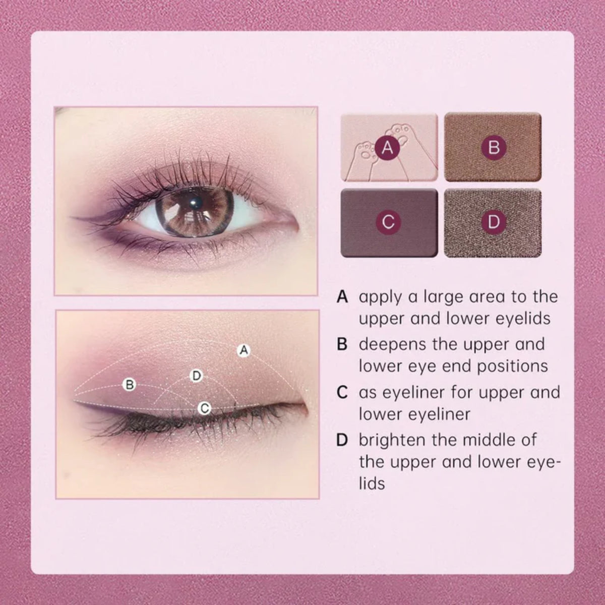 ZEESEA Tipsy Kitty Eyeshadow Quad #08 Destiny Guardian