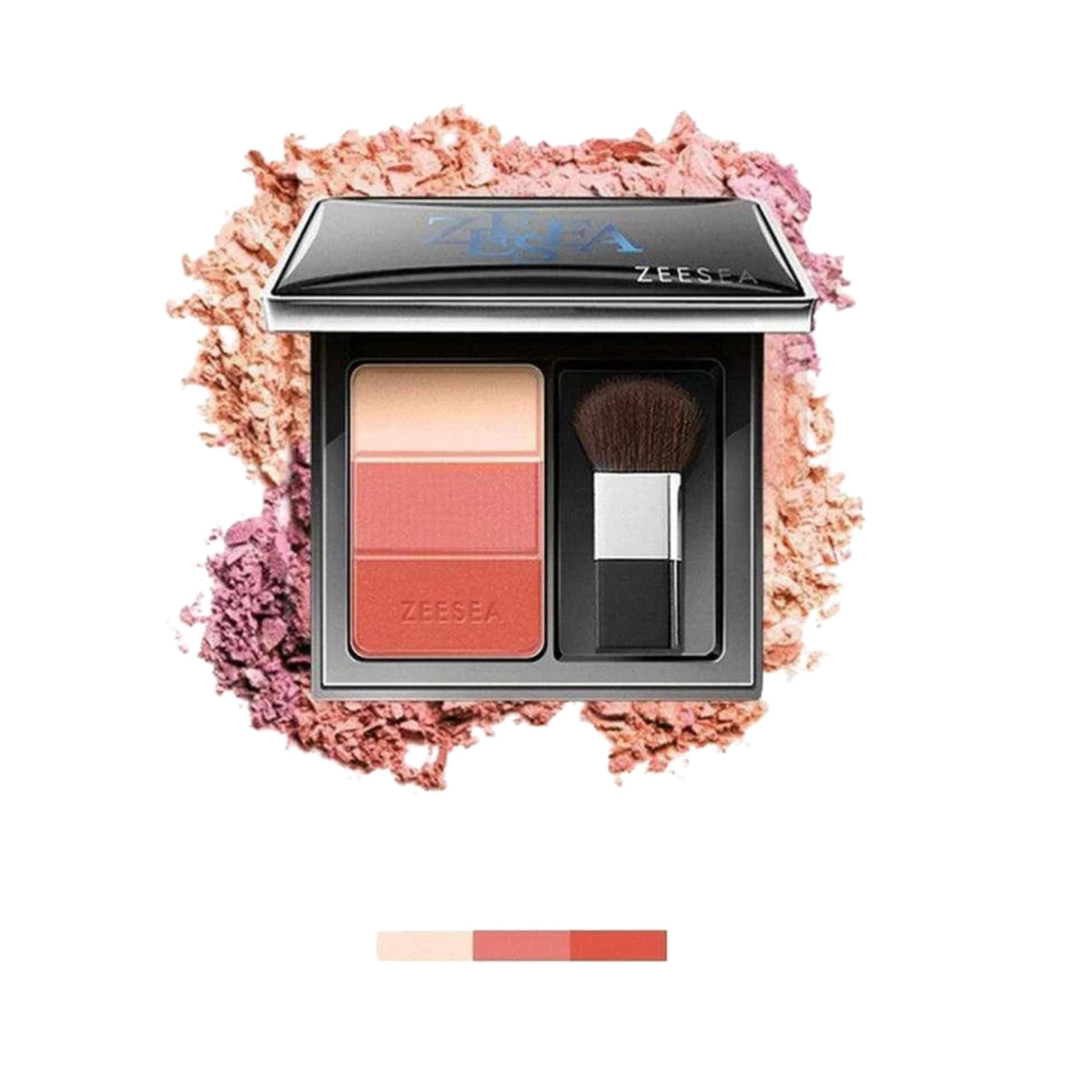 ZEESEA 3-Color Concealer Blusher - Vigour Orange
