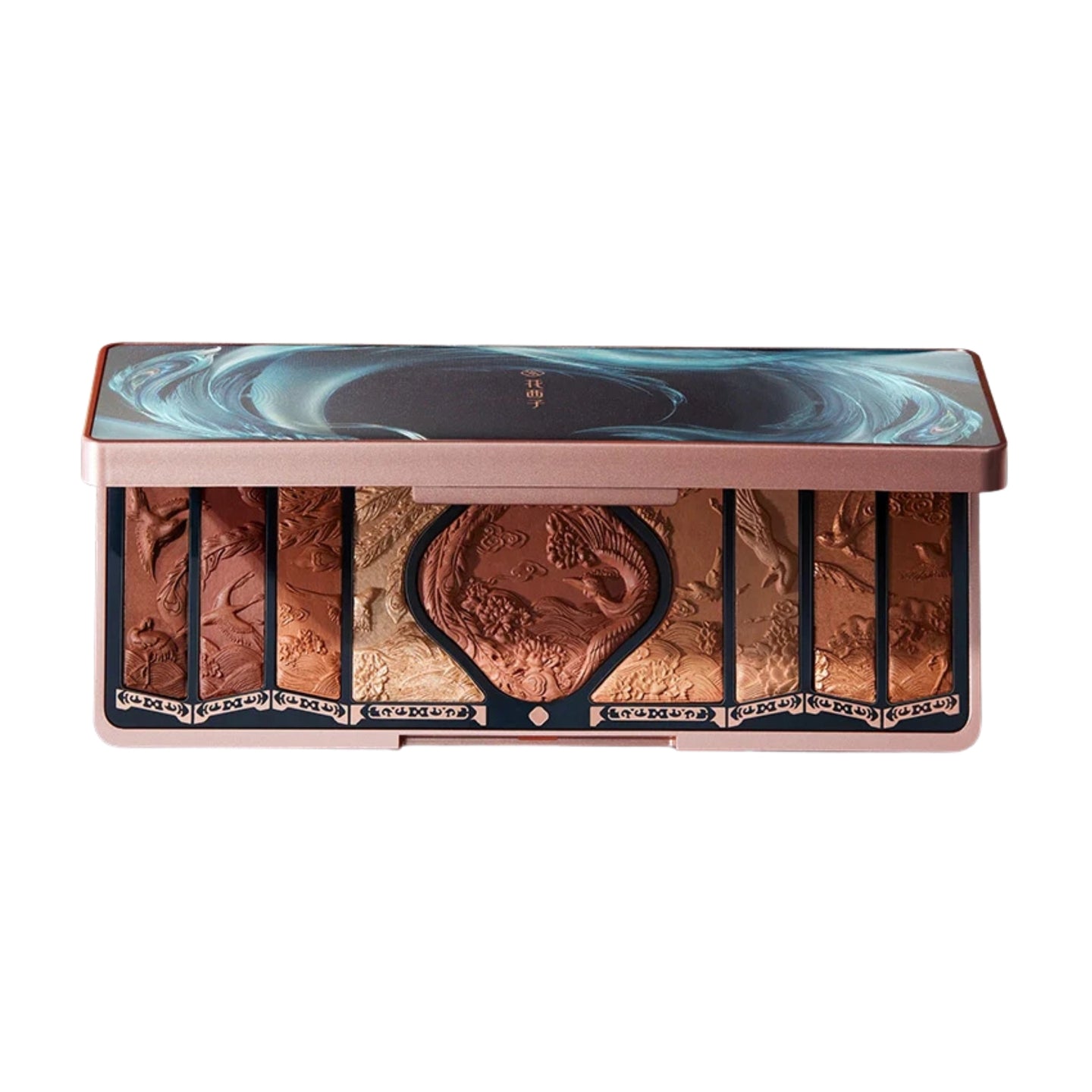 FLORASIS Floral Engraving Phoenix Makeup Palette - 02 Retro Brown