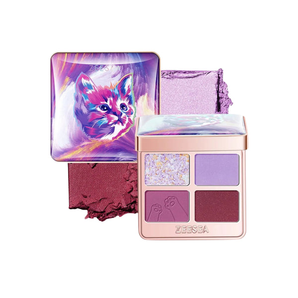 ZEESEA Tipsy Kitty Eyeshadow Quad #04 Berry
