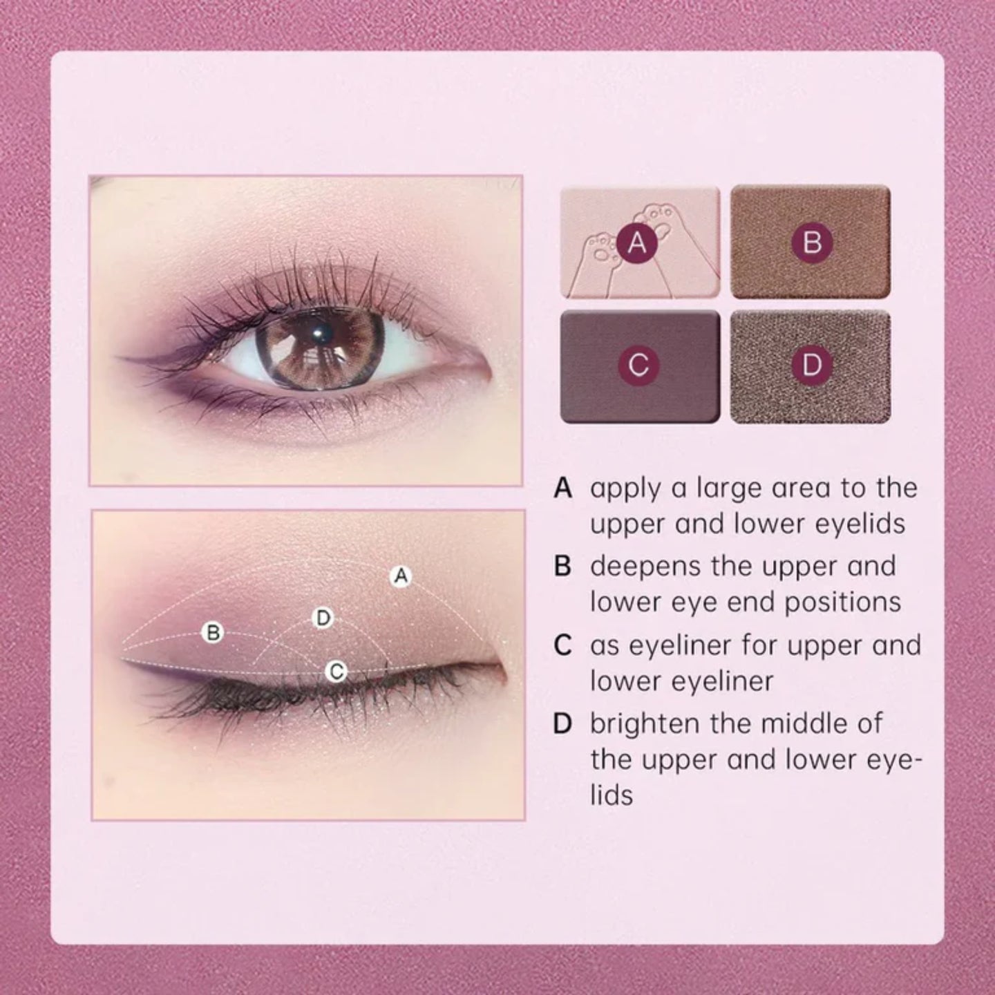 ZEESEA Tipsy Kitty Eyeshadow Quad #08 Destiny Guardian