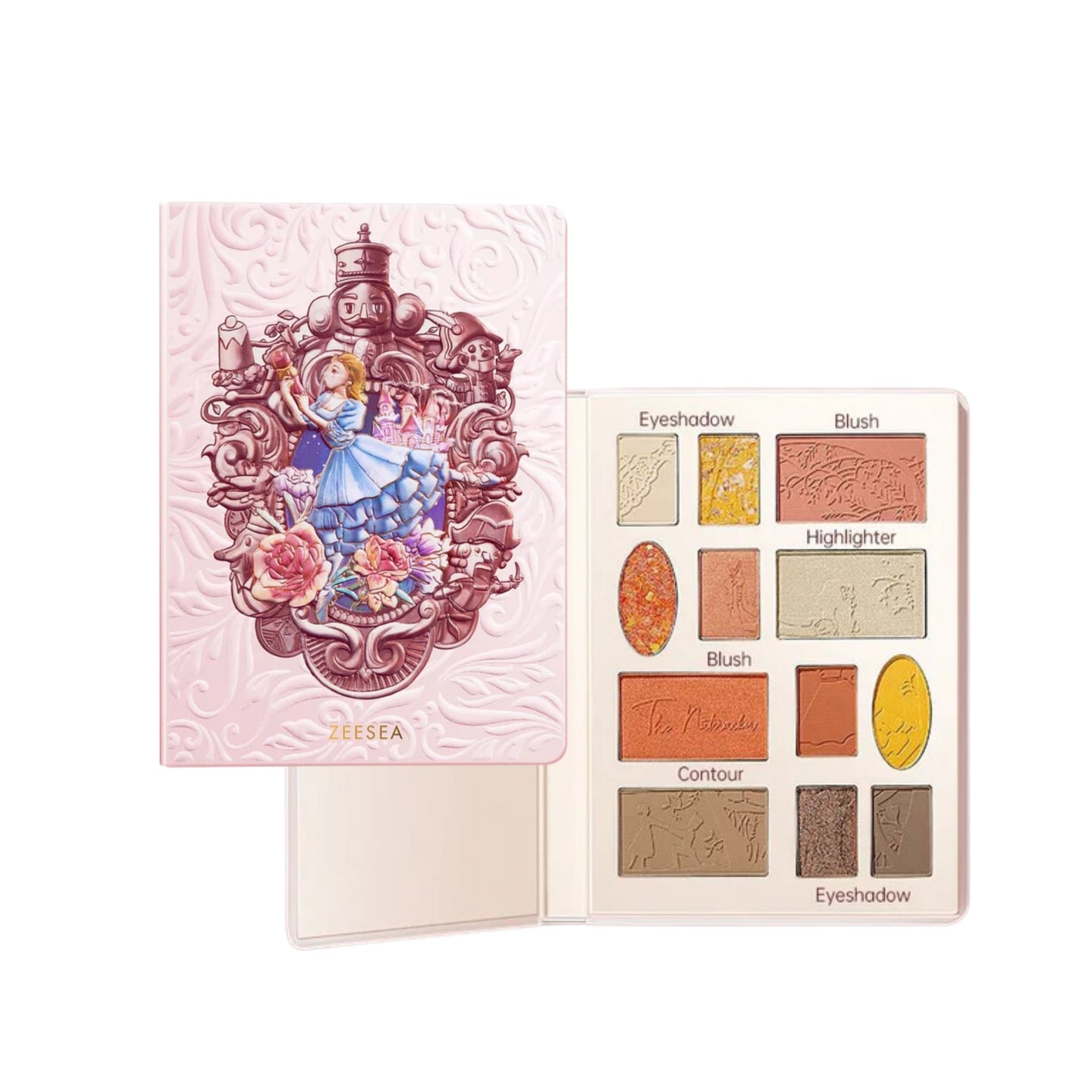 ZEESEA NUTCRACKER - Candy Cruise 12 Colors Makeup Palette 02 Rose Lake