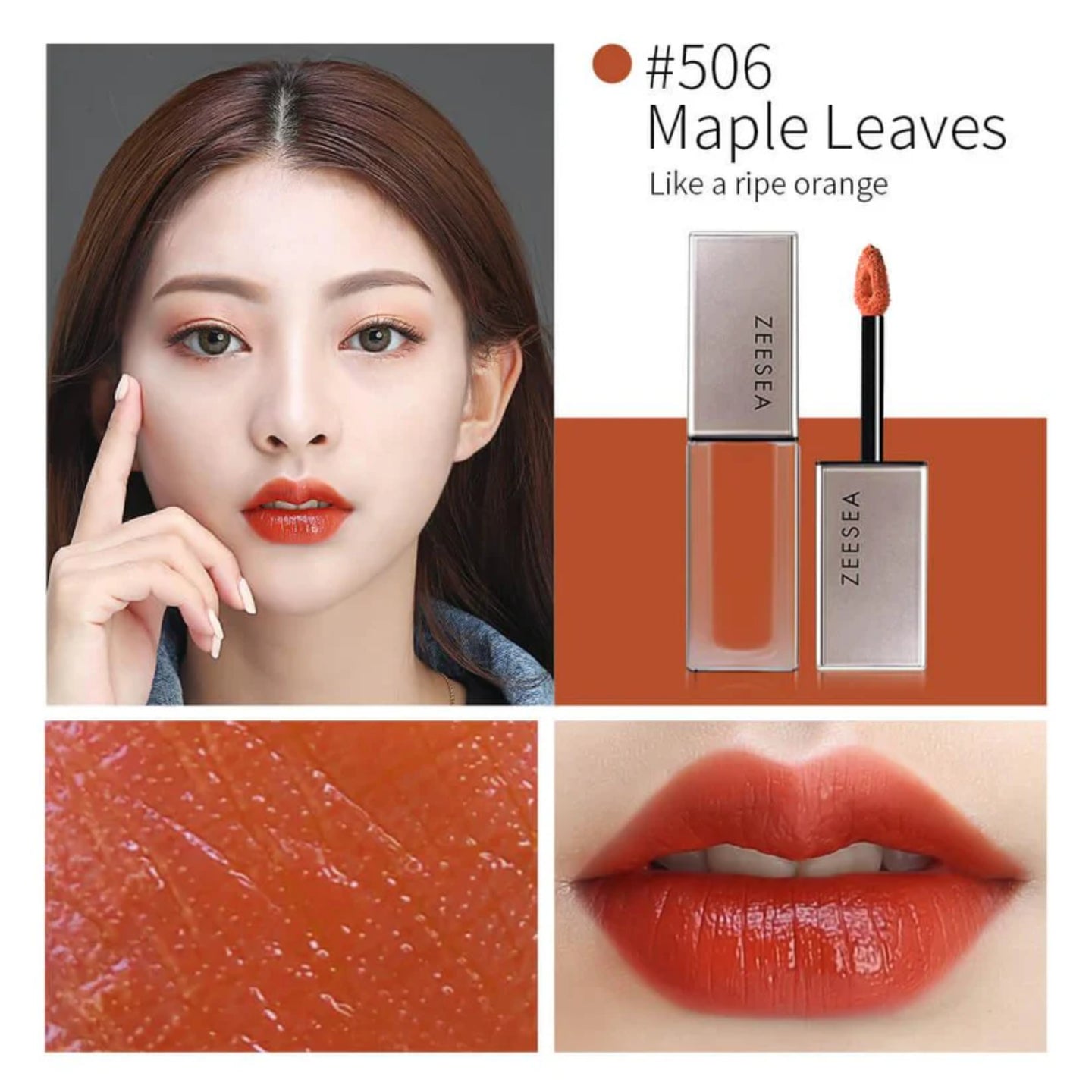 ZEESEA Light Matte Liquid Lip Stain - 506 Maple Leaves