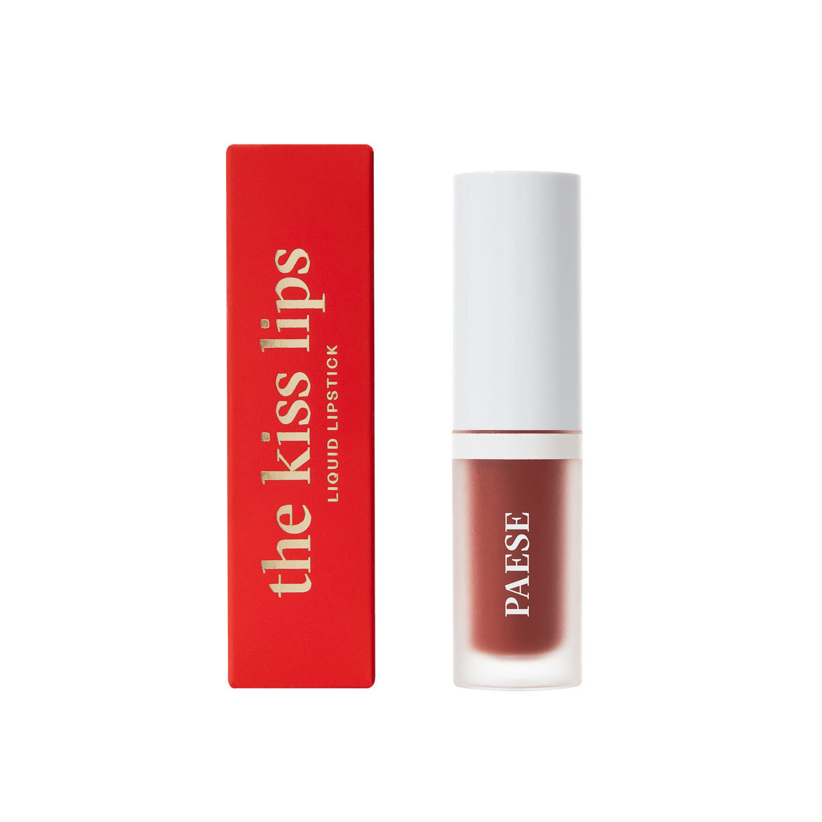 PAESE The Kiss Lips Liquid Lipstick - 04 Rusty Red