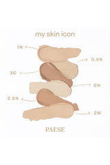 PAESE My Skin Icon Mattifying Foundation with Satin Finish - 0N Alabaster