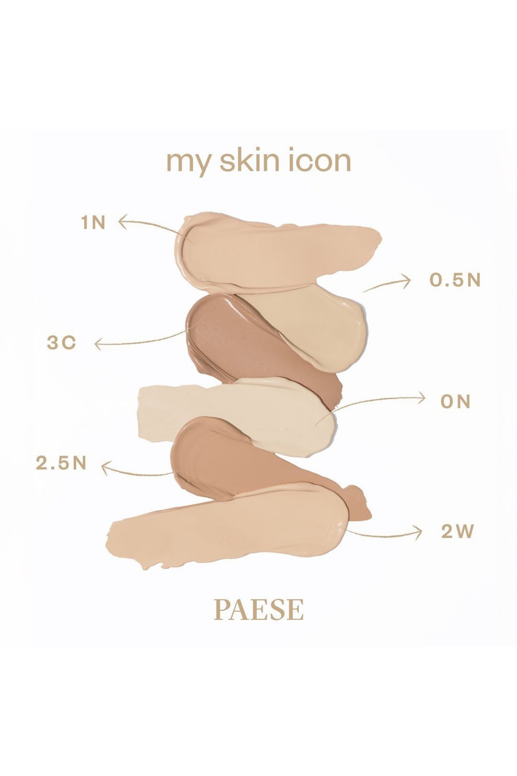 PAESE My Skin Icon Mattifying Foundation with Satin Finish - 0,5N Porcelain