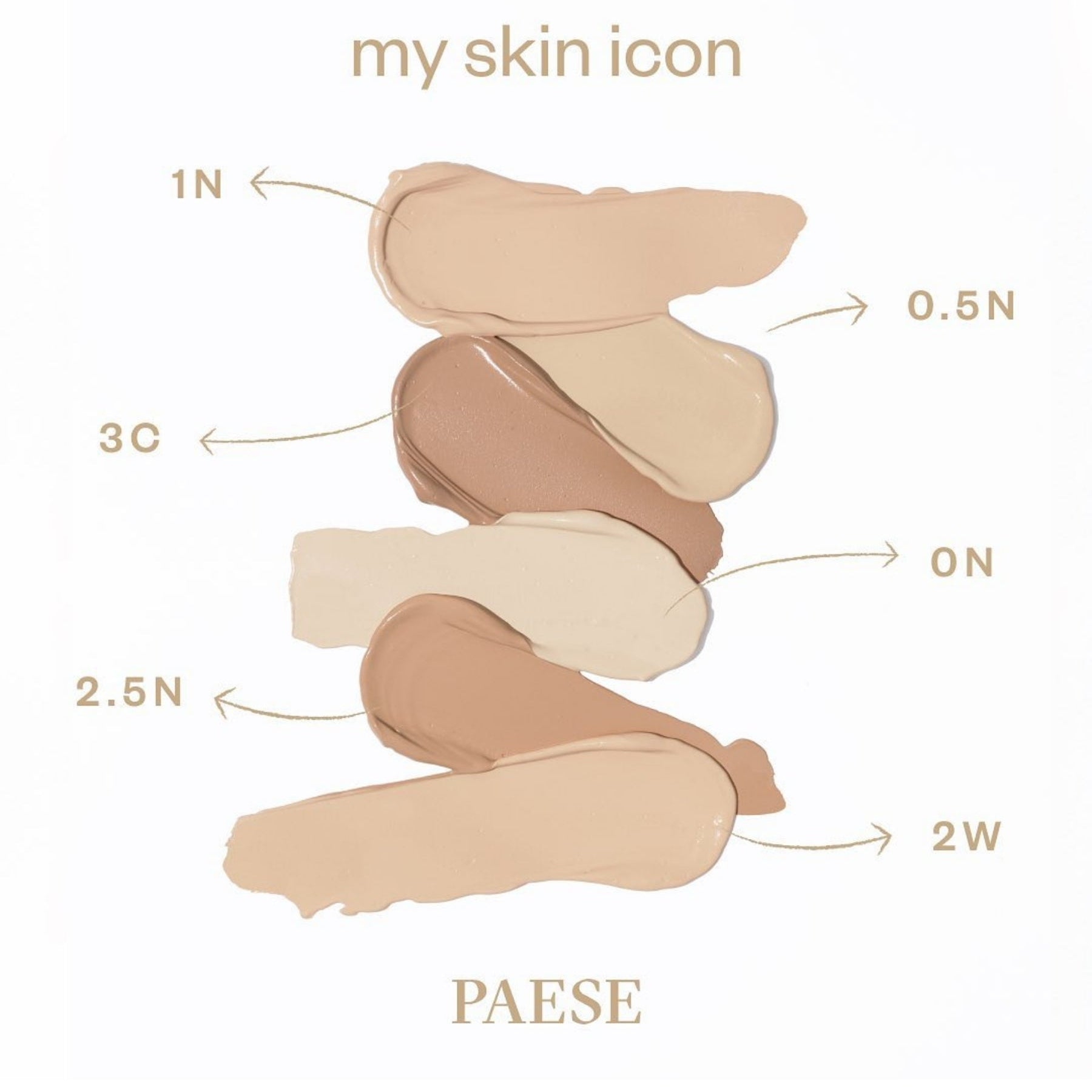 PAESE My Skin Icon Mattifying Foundation with Satin Finish - 3C Almond