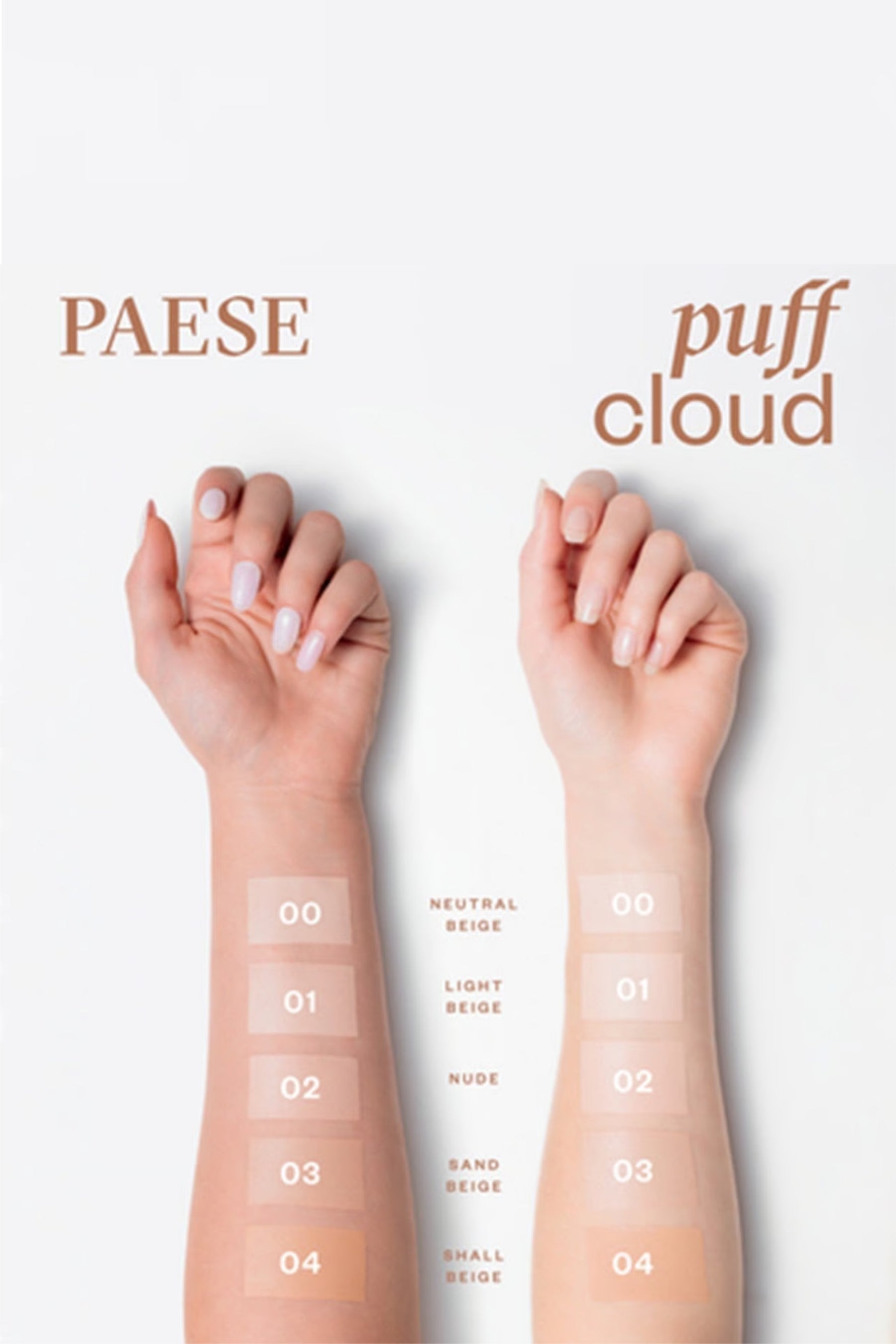 PAESE Puff Cloud Foundation with Blur Effect  02 Nude