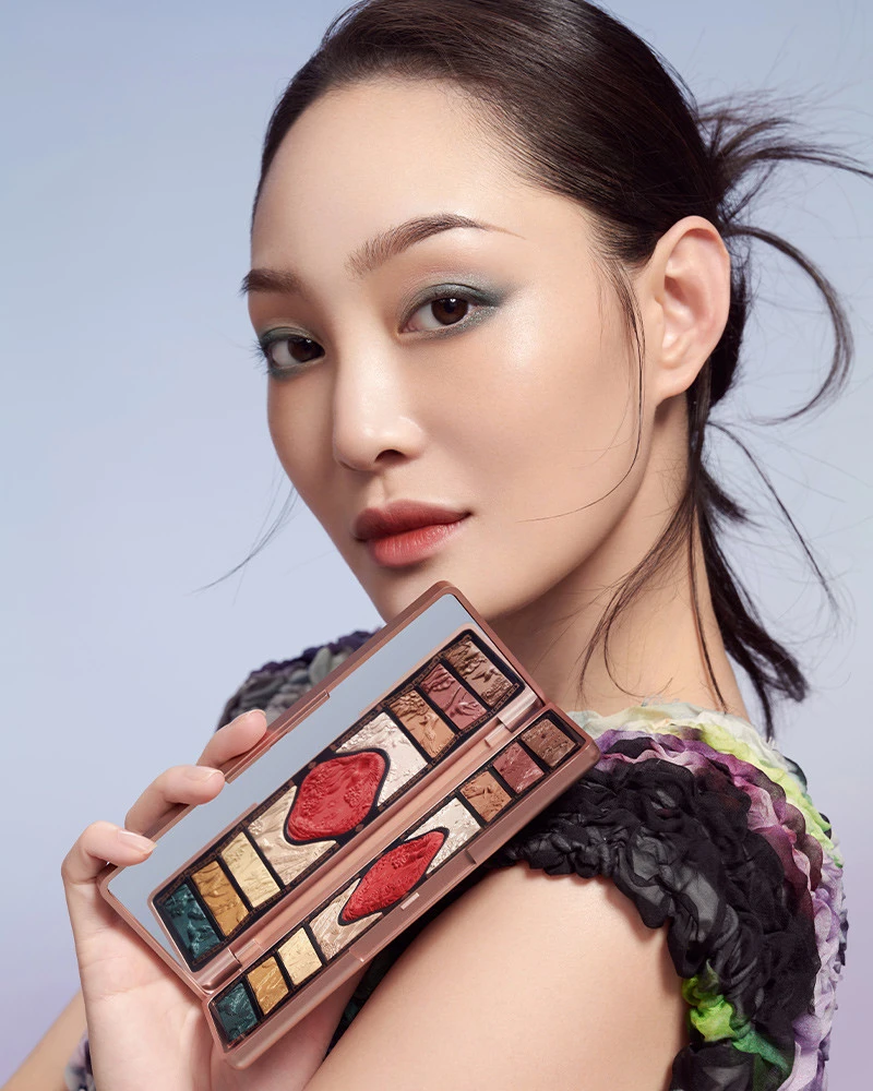 FLORASIS Floral Engraving Phoenix Makeup Palette - 01 Gold Brown