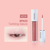 ZEESEA Glitter Galaxy Colored Liquid Eyeshadow #PK03 Twinkling Sakura