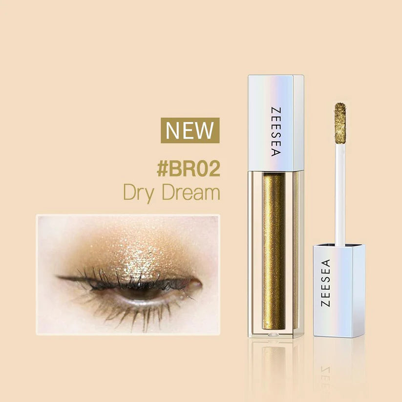 ZEESEA Glitter Galaxy Colored Liquid Eyeshadow #BR02 Dry Dream