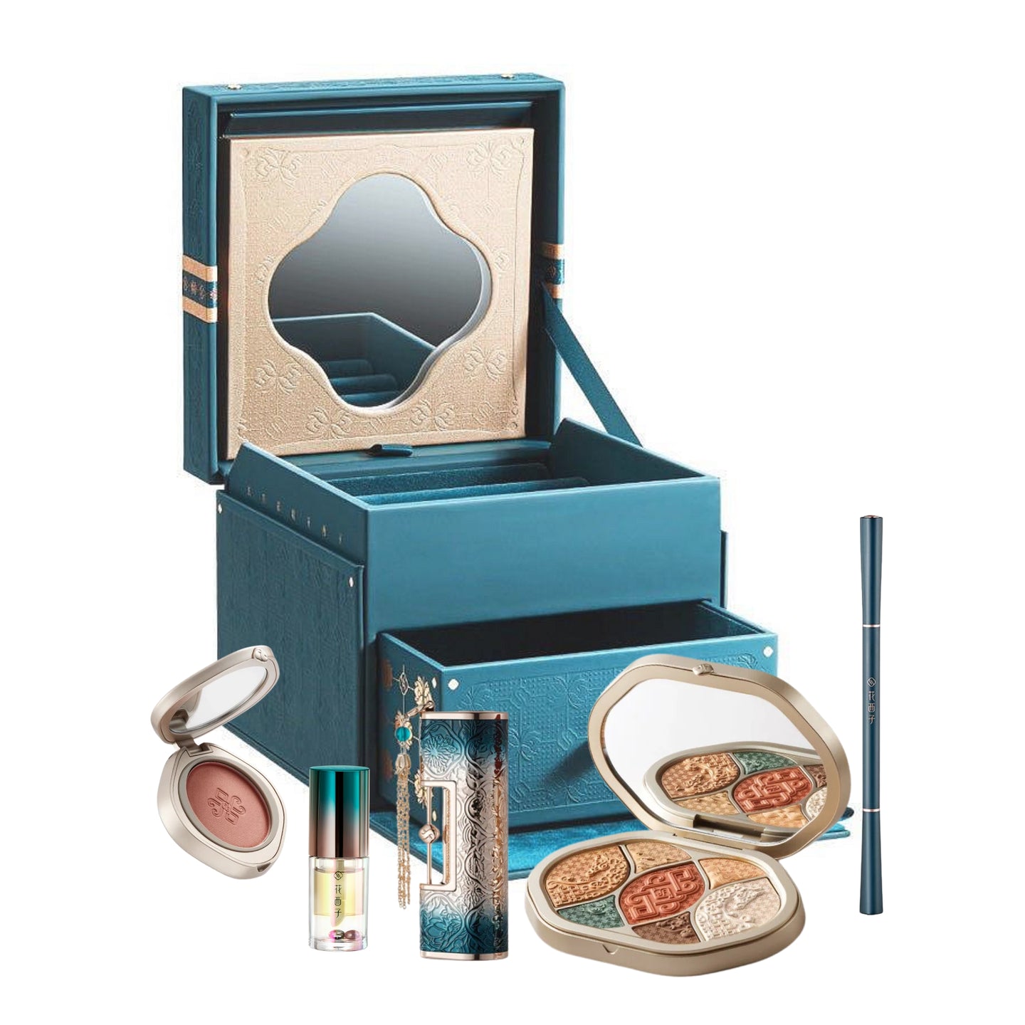 FLORASIS Emerald Color Dressing Case Set