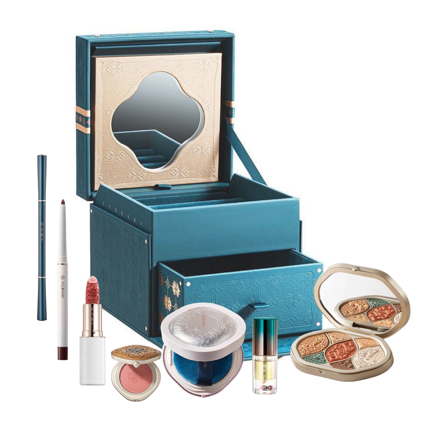 FLORASIS Emerald Color Dressing Case Set