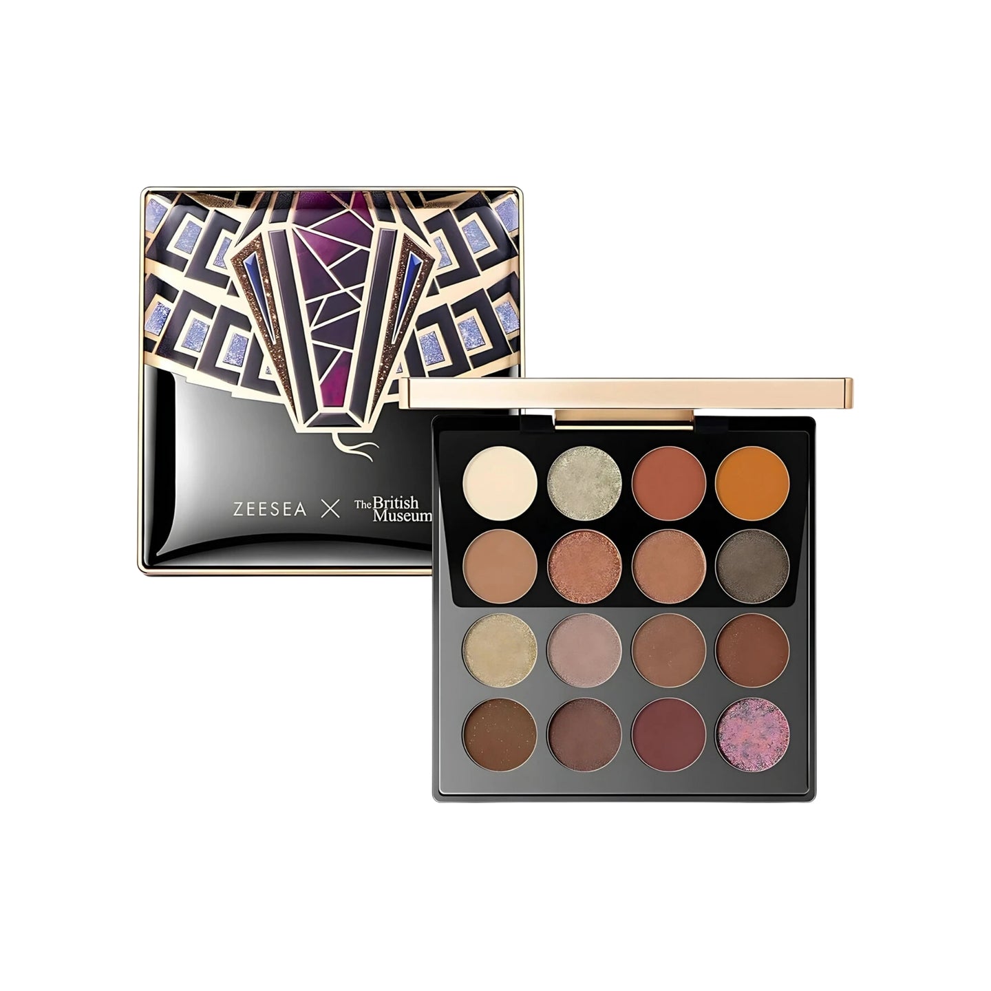 ZEESEA X THE BRITISH MUSEUM Enchanting Egypt Eyeshadow Palette 16 Shades - COBRA