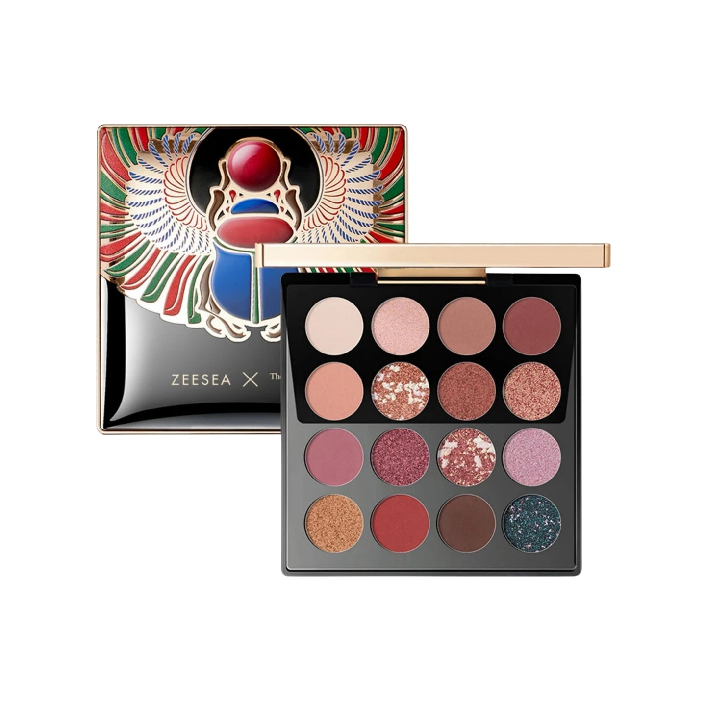ZEESEA X THE BRITISH MUSEUM Enchanting Egypt Eyeshadow Palette 16 Shades - SCARAB