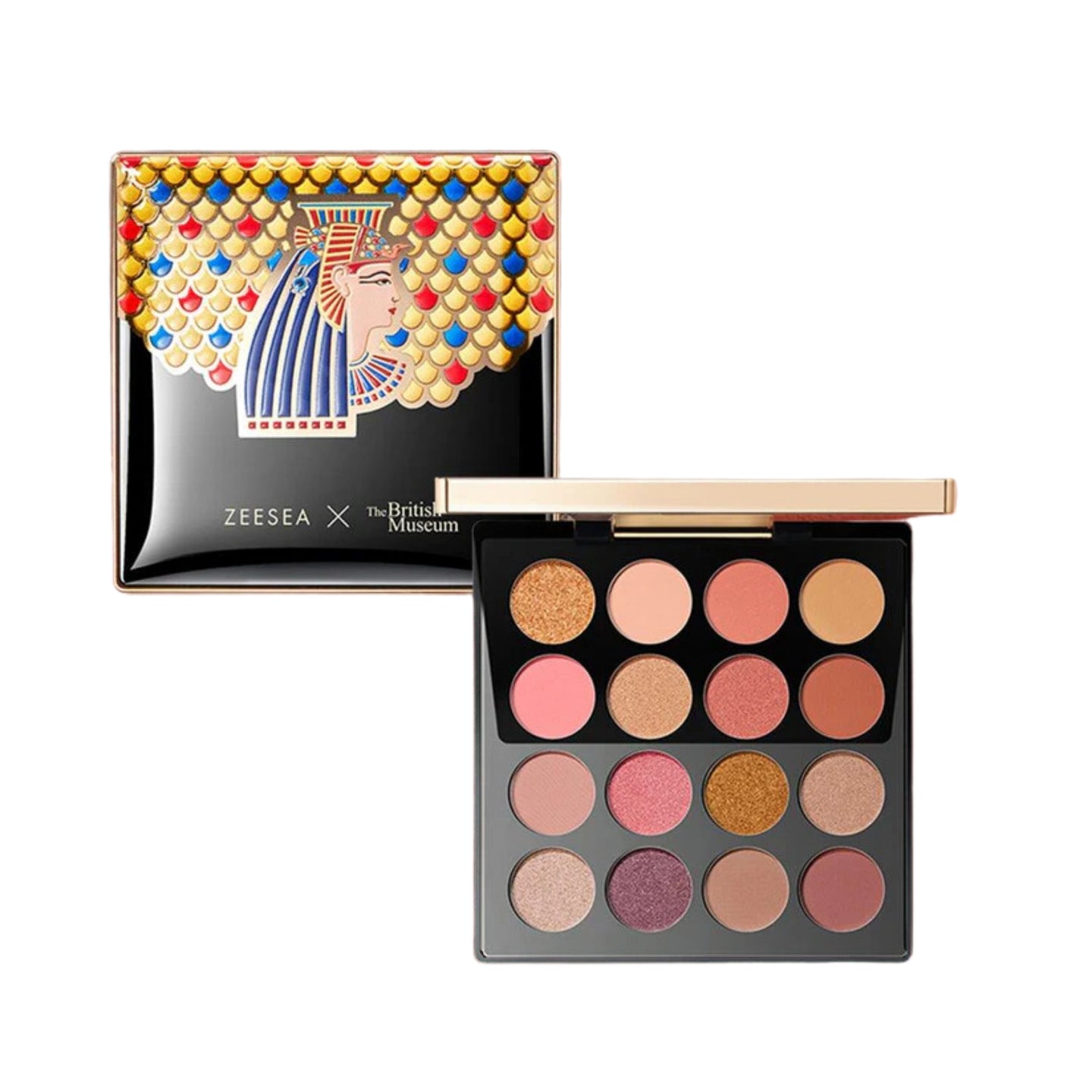 ZEESEA X THE BRITISH MUSEUM Enchanting Egypt Eyeshadow Palette 16 Shades - PAPYRUS