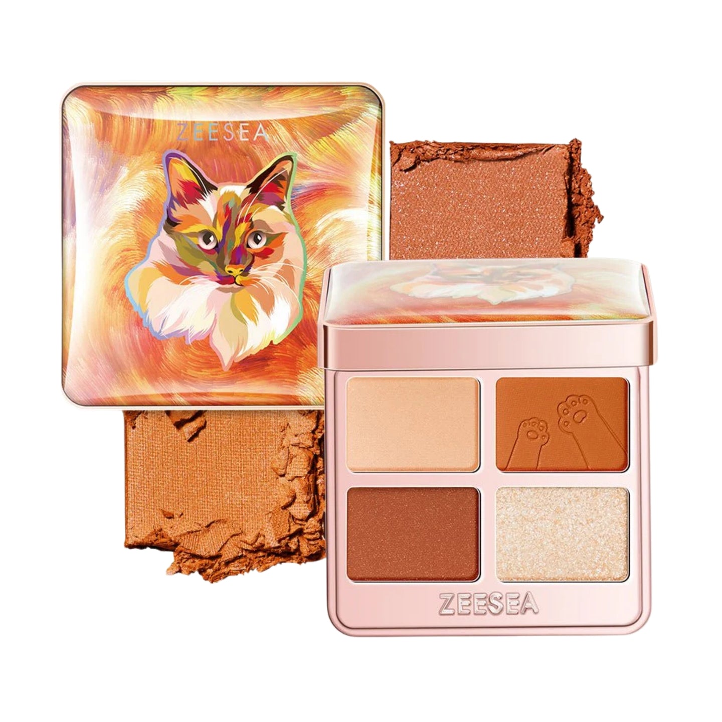 ZEESEA Tipsy Kitty Eyeshadow Quad #05 Sunset