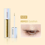 ZEESEA Glitter Galaxy Colored Liquid Eyeshadow #BR03 Goldfish