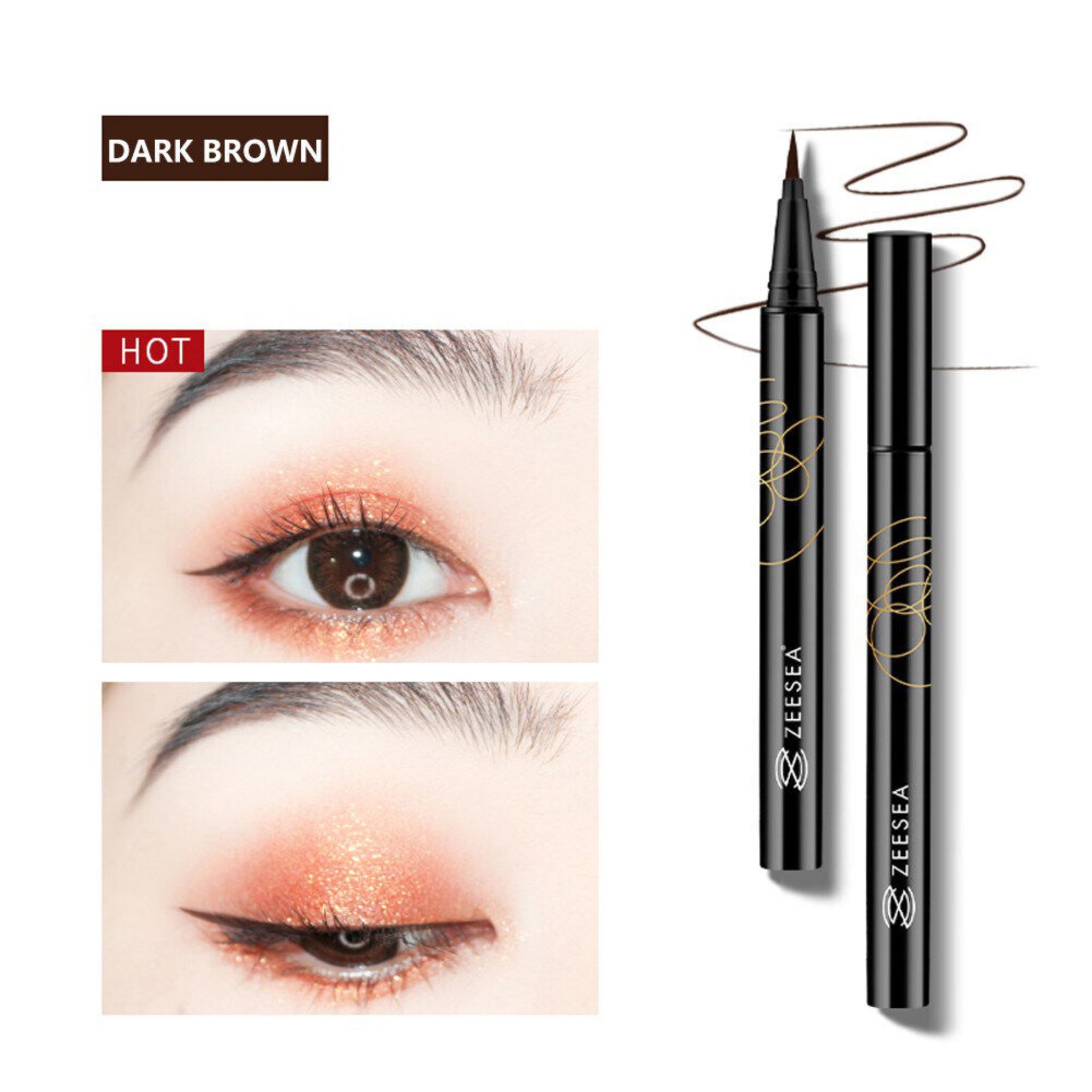 ZEESEA Shining Lasting Eyeliner - Coffee