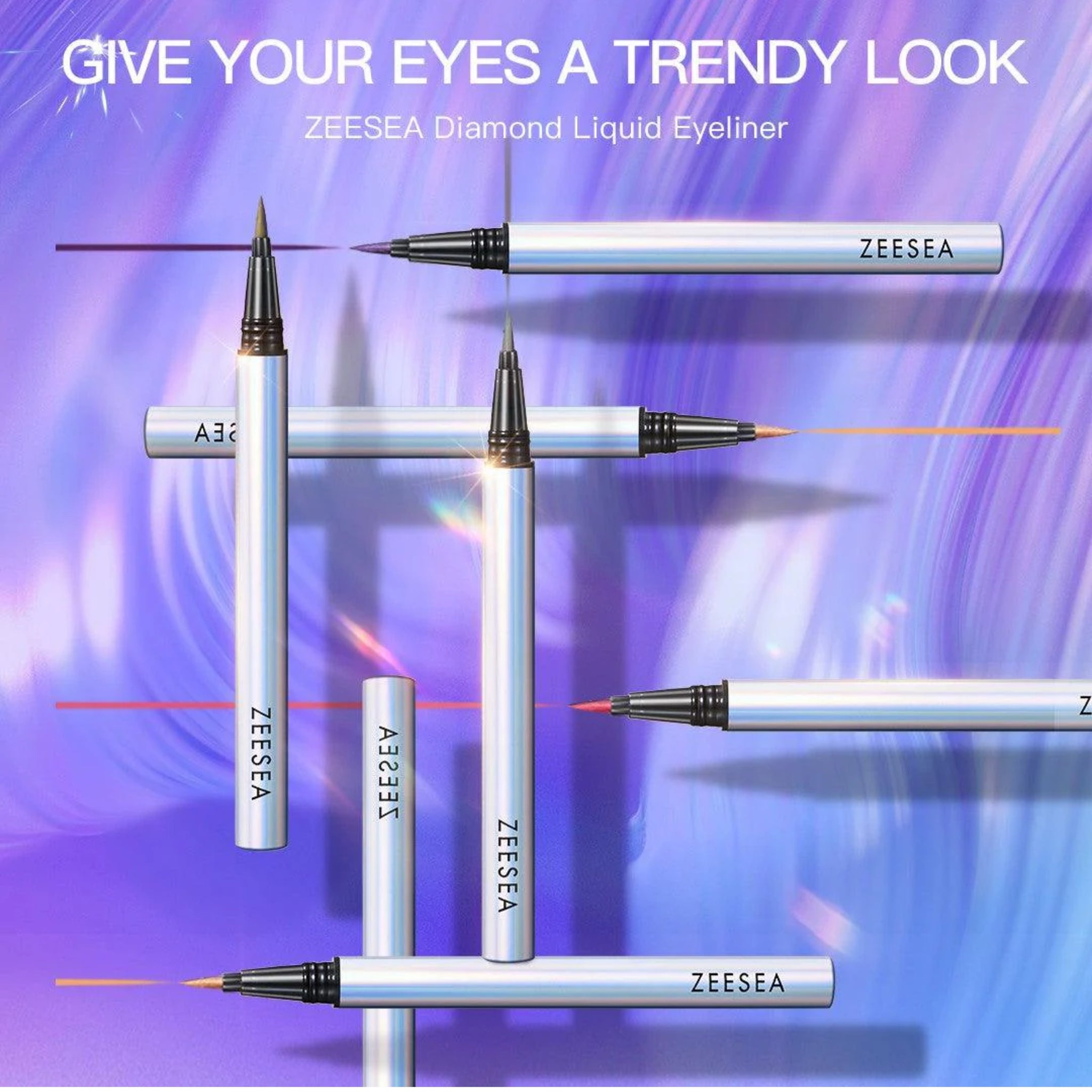 ZEESEA Colorful Waterproof Tip Liquid Eyeliner - Khaki