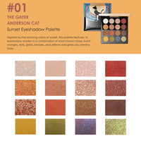 ZEESEA X THE BRITISH MUSEUM Enchanting Egypt Eyeshadow Palette 16 Shades - THE GAYER ANDERSON CAT