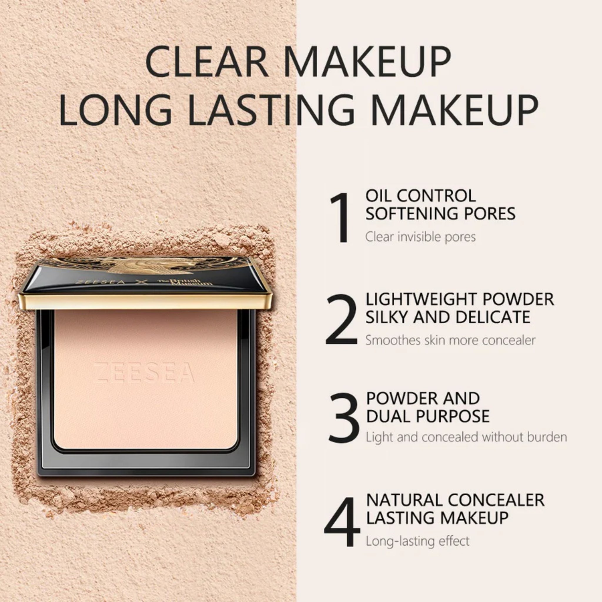 ZEESEA Matte Setting Powder - Light Beige