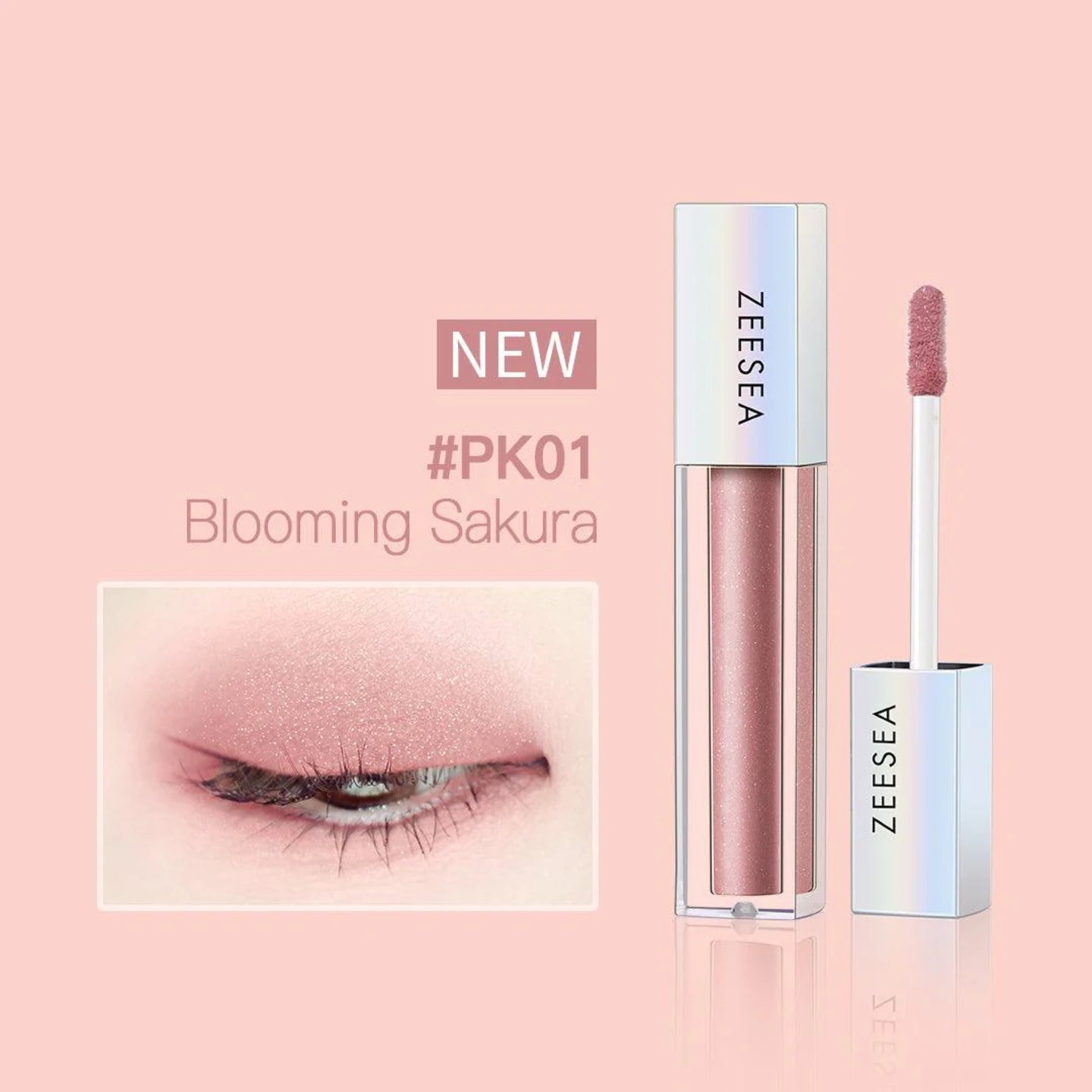 ZEESEA Glitter Galaxy Colored Liquid Eyeshadow #PK01 Blooming Sakura