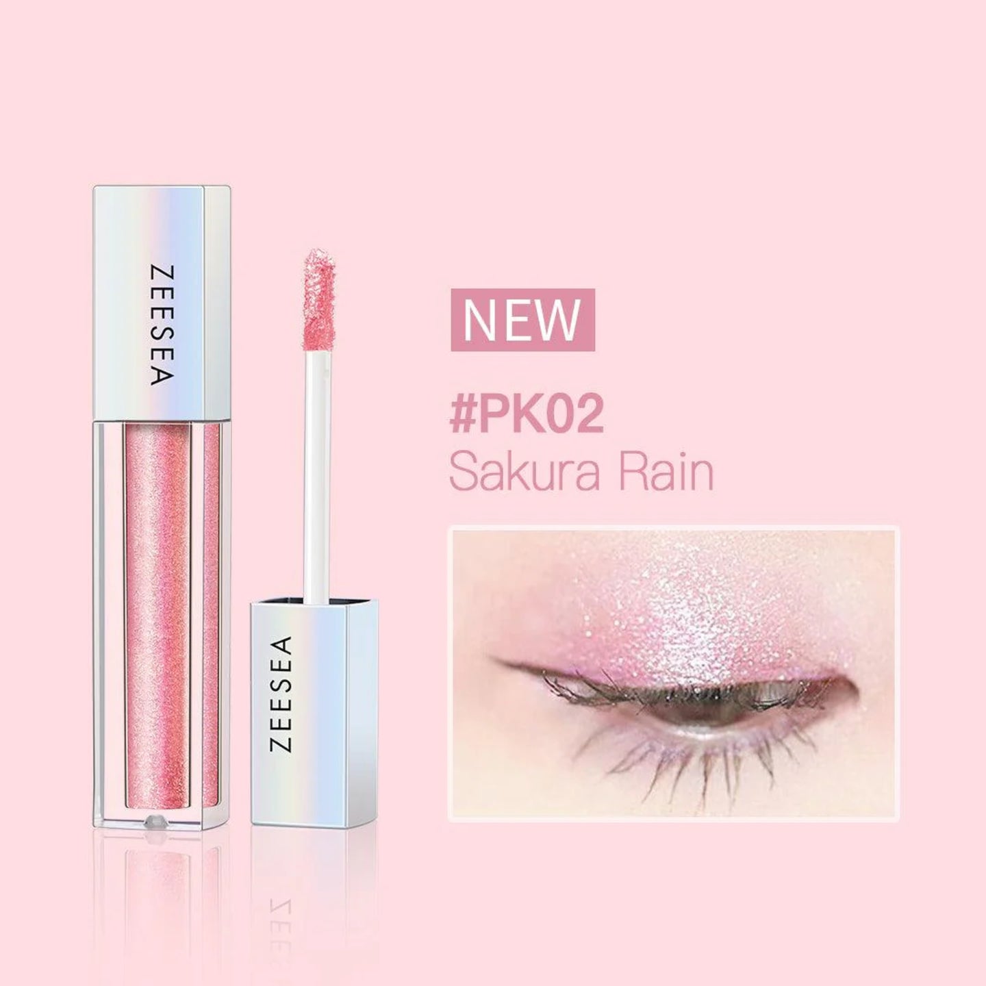 ZEESEA Glitter Galaxy Colored Liquid Eyeshadow #PK02 Sakura Rain