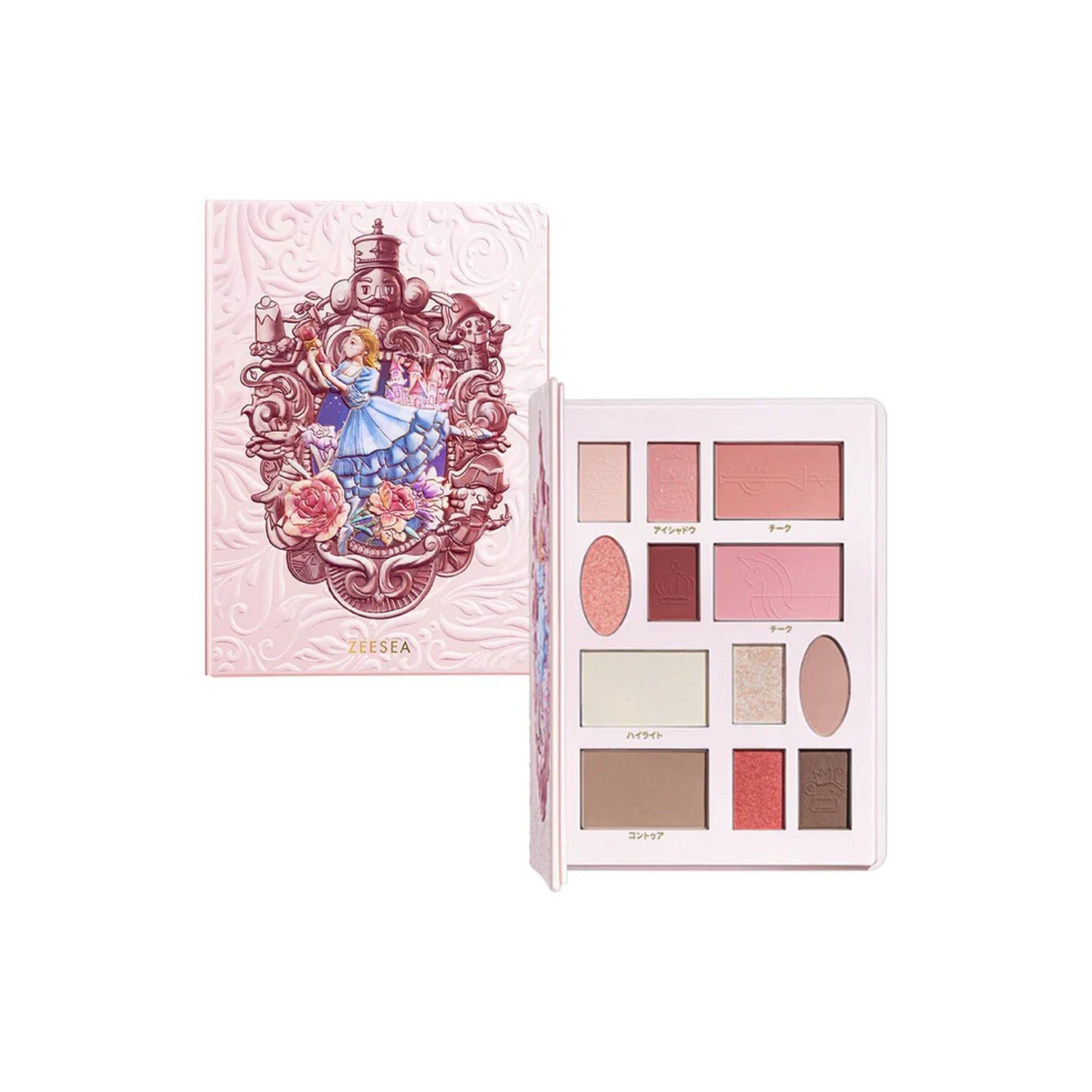 ZEESEA NUTCRACKER - Candy Cruise 12 Colors Makeup Palette 02 Rose Lake