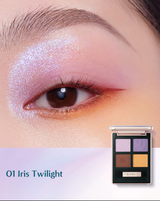 FLORASIS BUTTERFLY GLITTER QUAD EYESHADOW PALETTE - 01 IRIS TWILIGHT