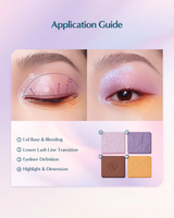 FLORASIS BUTTERFLY GLITTER QUAD EYESHADOW PALETTE - 01 IRIS TWILIGHT