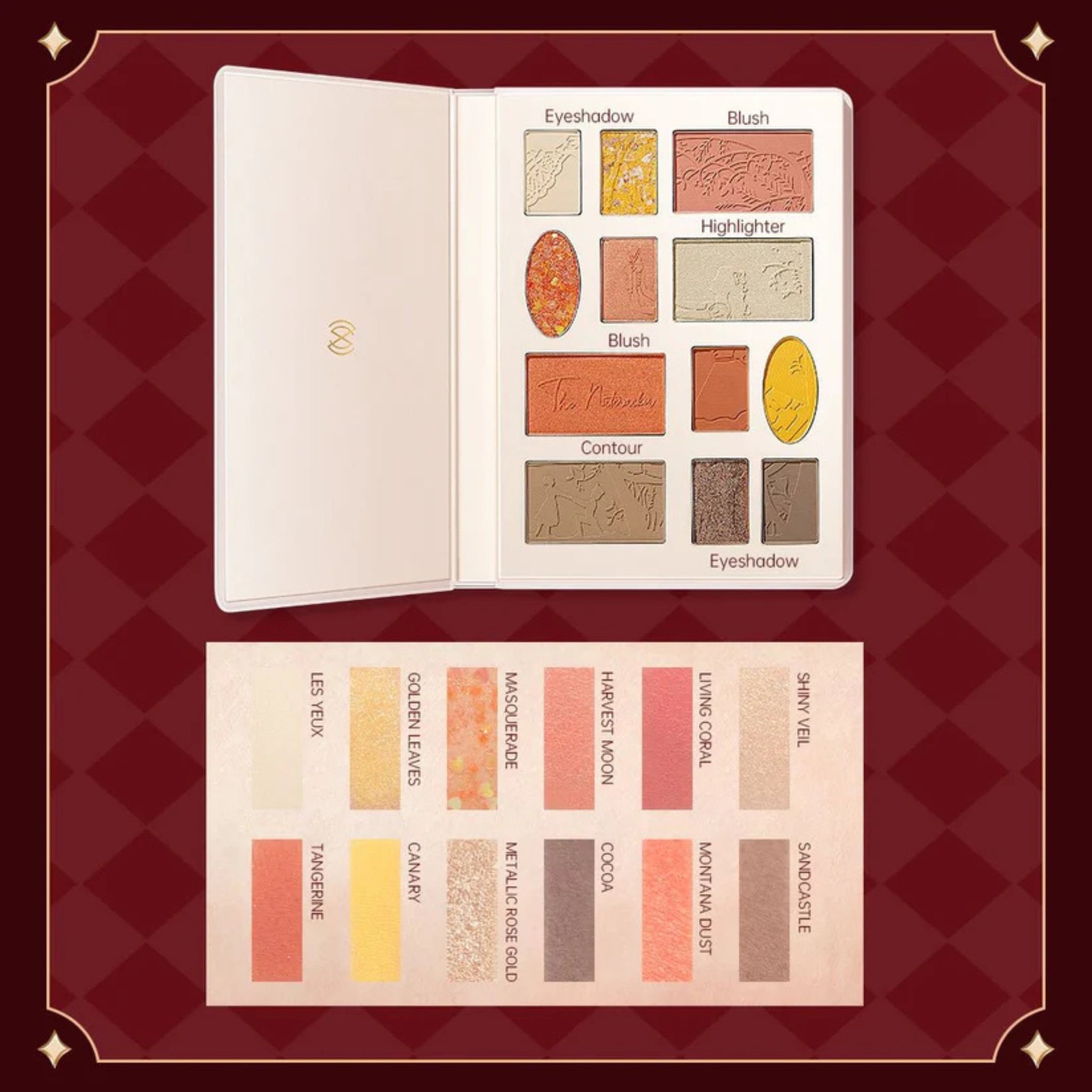 ZEESEA NUTCRACKER - Candy Cruise 12 Colors Makeup Palette - 01 Sweet Castle