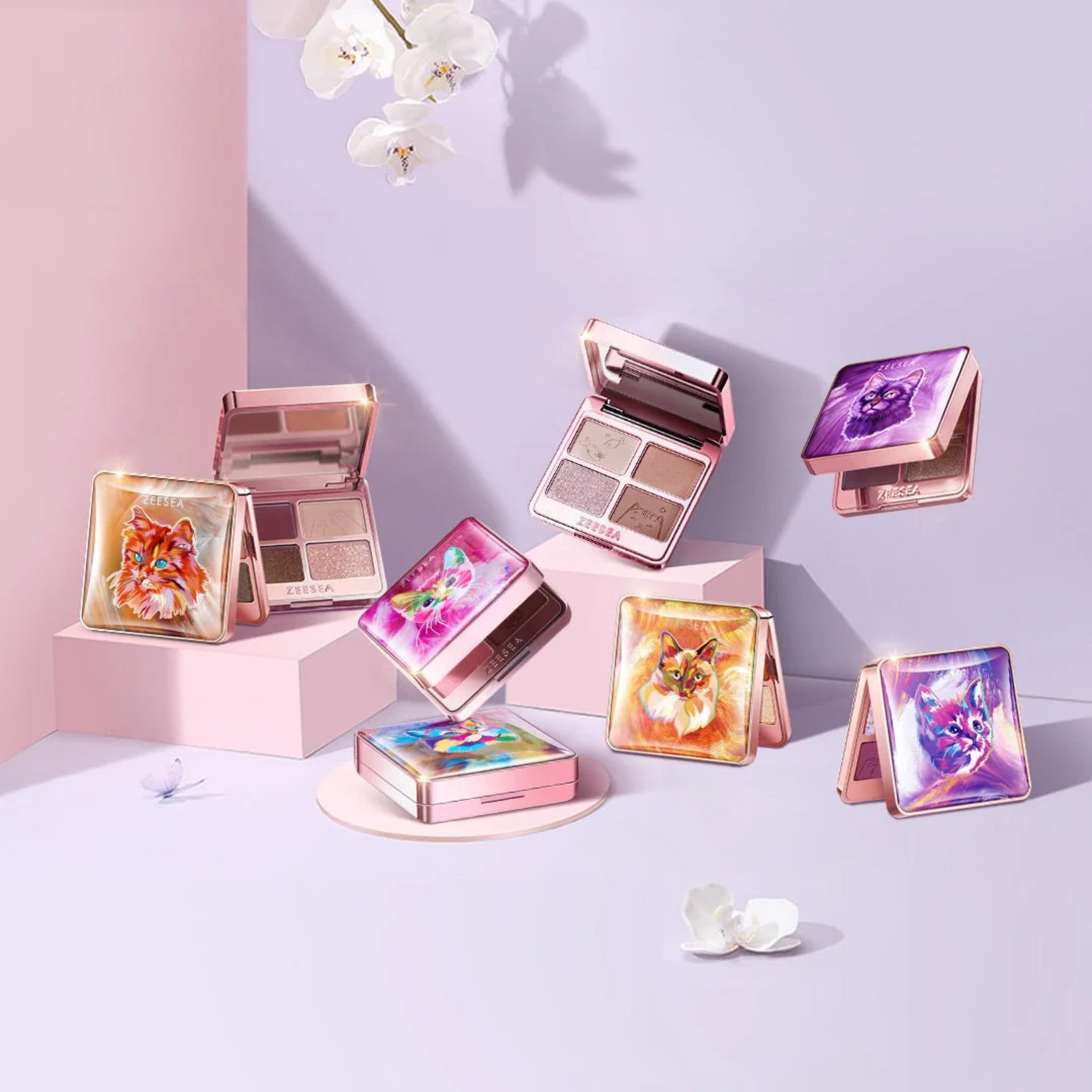 ZEESEA Tipsy Kitty Eyeshadow Quad #05 Sunset