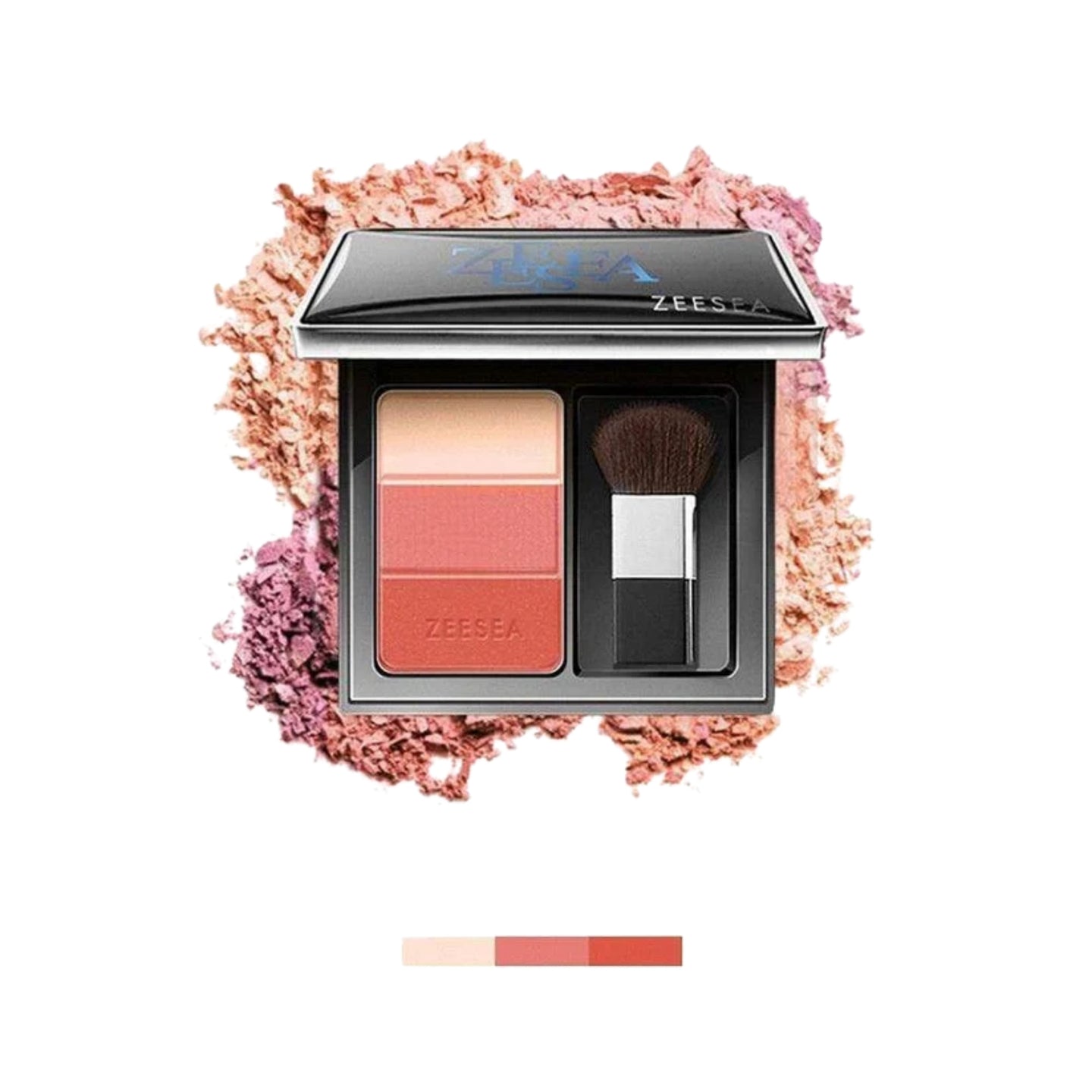ZEESEA 3-Color Concealer Blusher - Vigour Orange