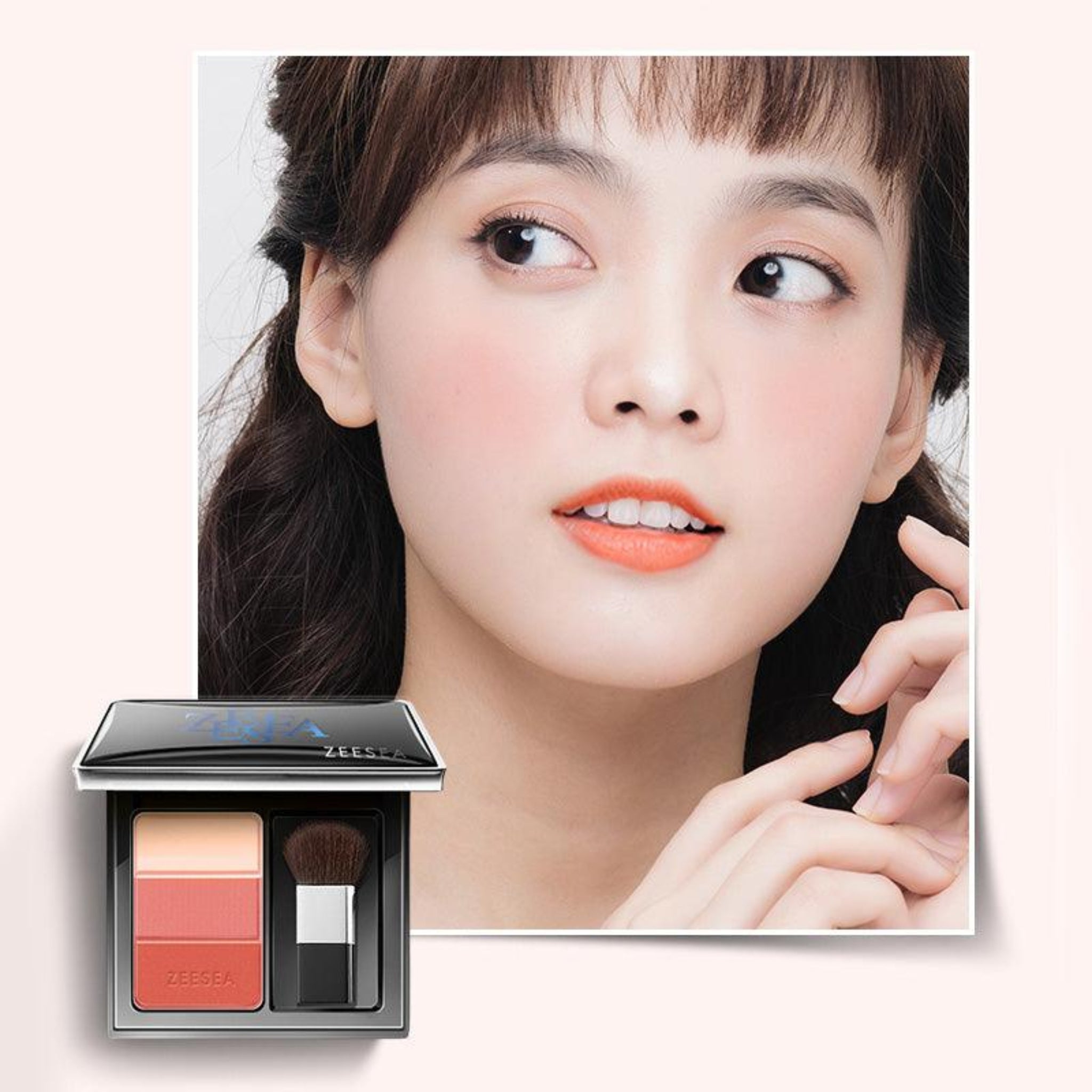 ZEESEA 3-Color Concealer Blusher - Vigour Orange