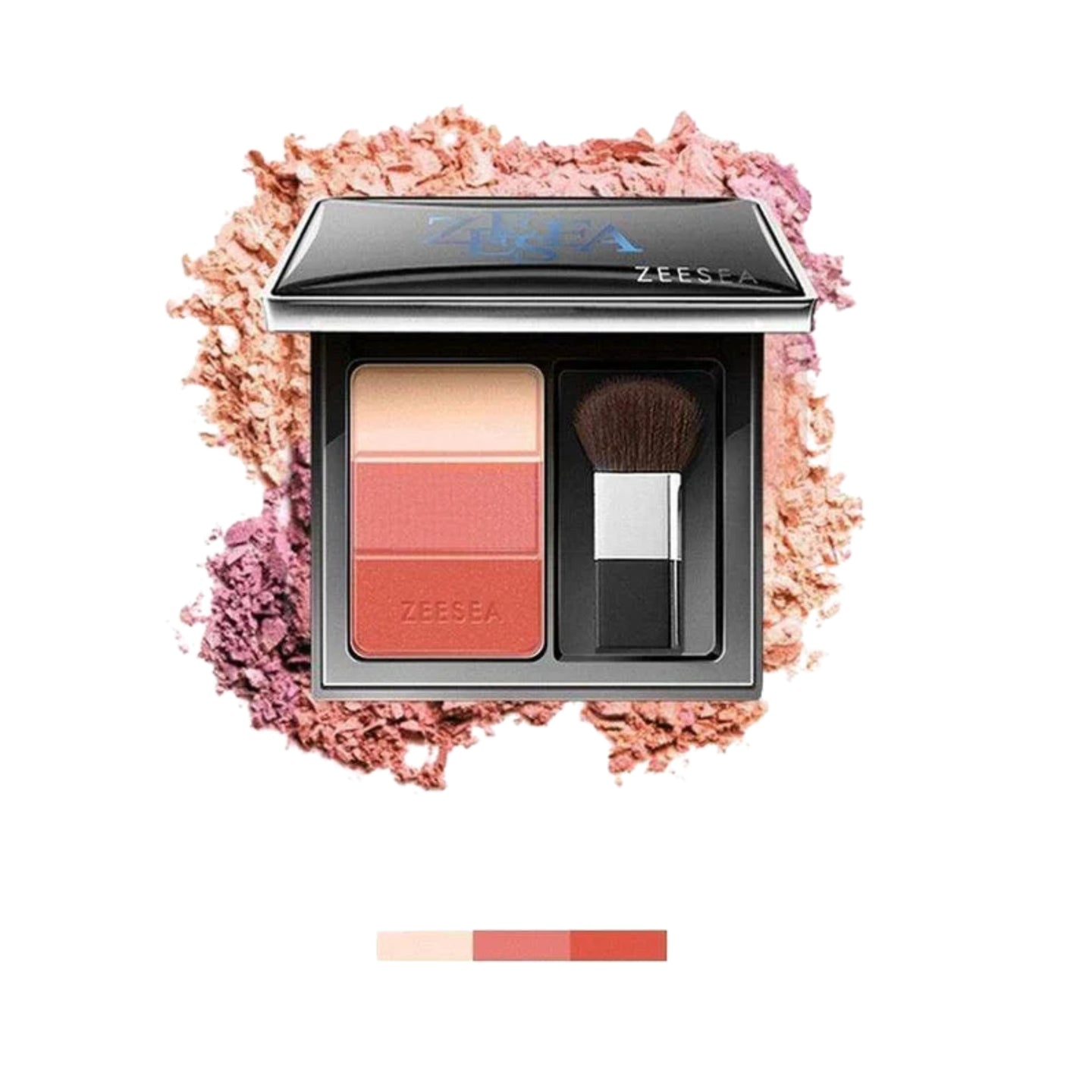 ZEESEA 3-Color Concealer Blusher - Vigour Orange