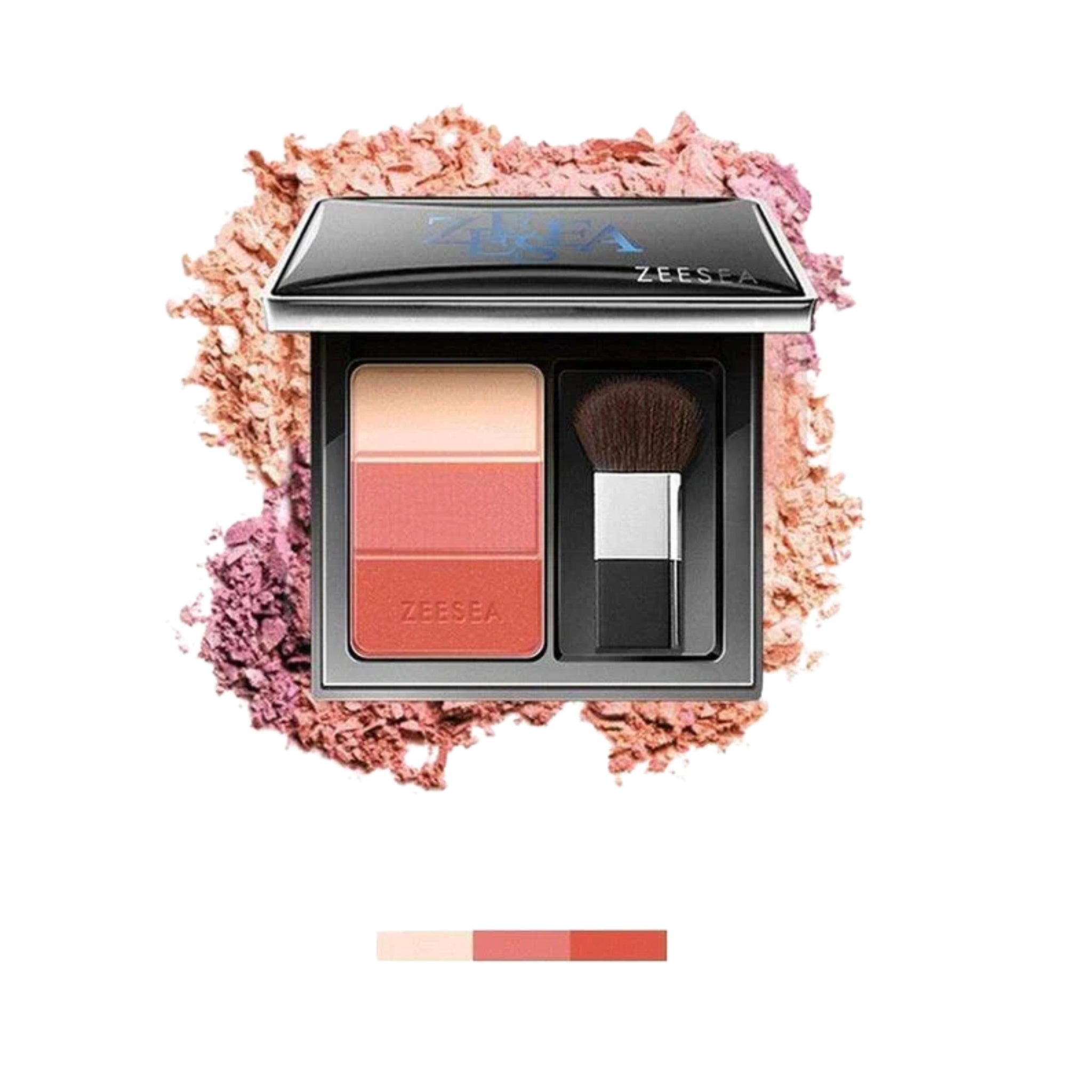 ZEESEA 3-Color Concealer Blusher - Vigour Orange