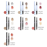 ZEESEA Dual Cream Highlighter Eyeshadow Stick - #04 Light Gold + Pearl White