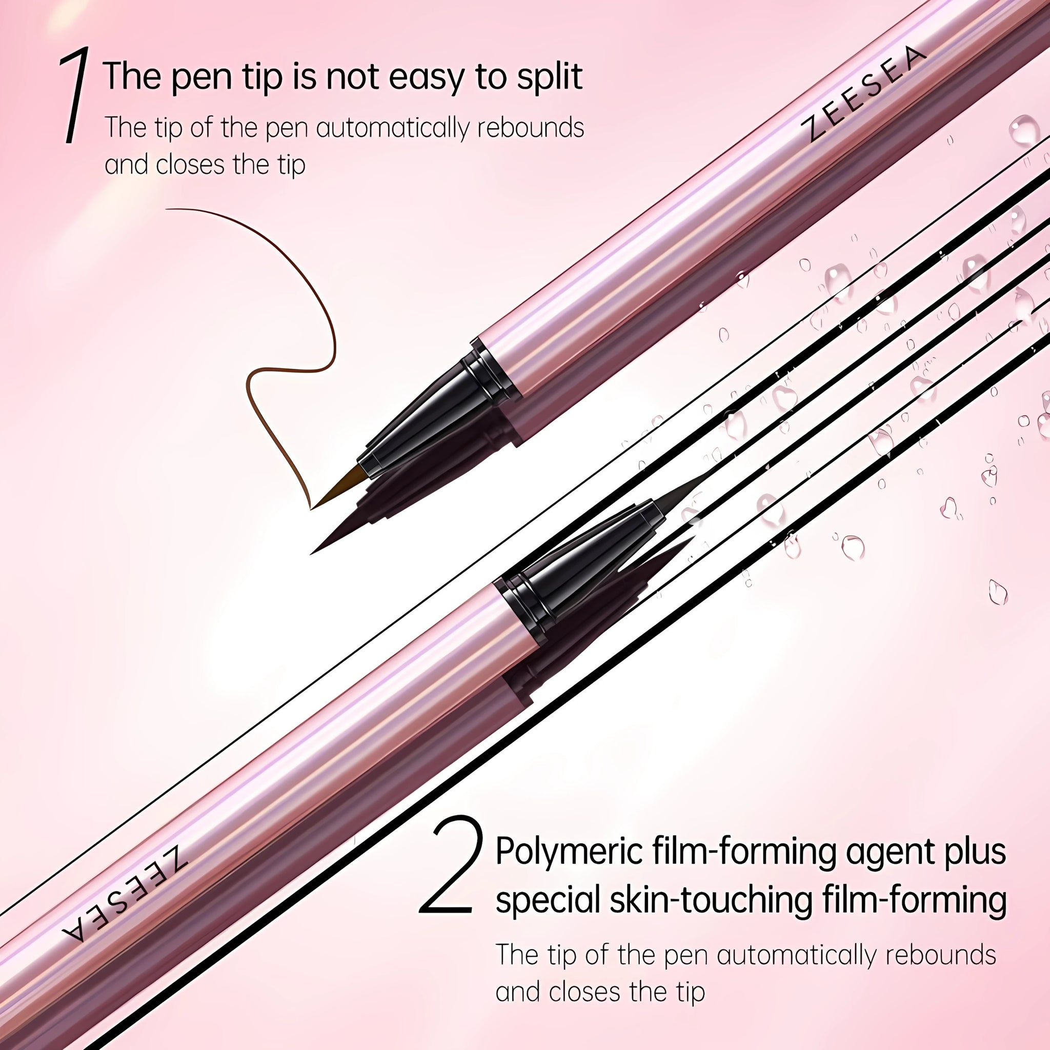 ZEESEA Slim Long-Lasting Eyeliner - 01 Black