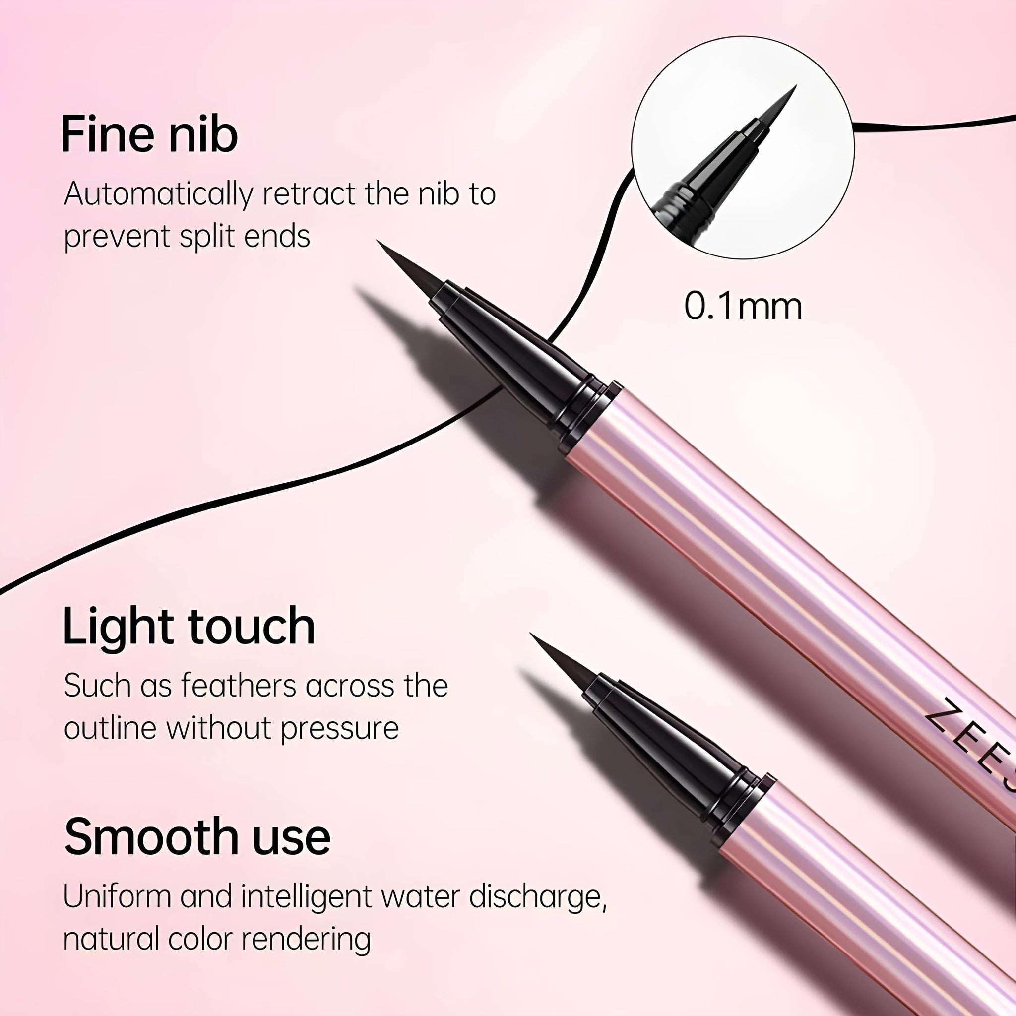 ZEESEA Slim Long-Lasting Eyeliner - 01 Black