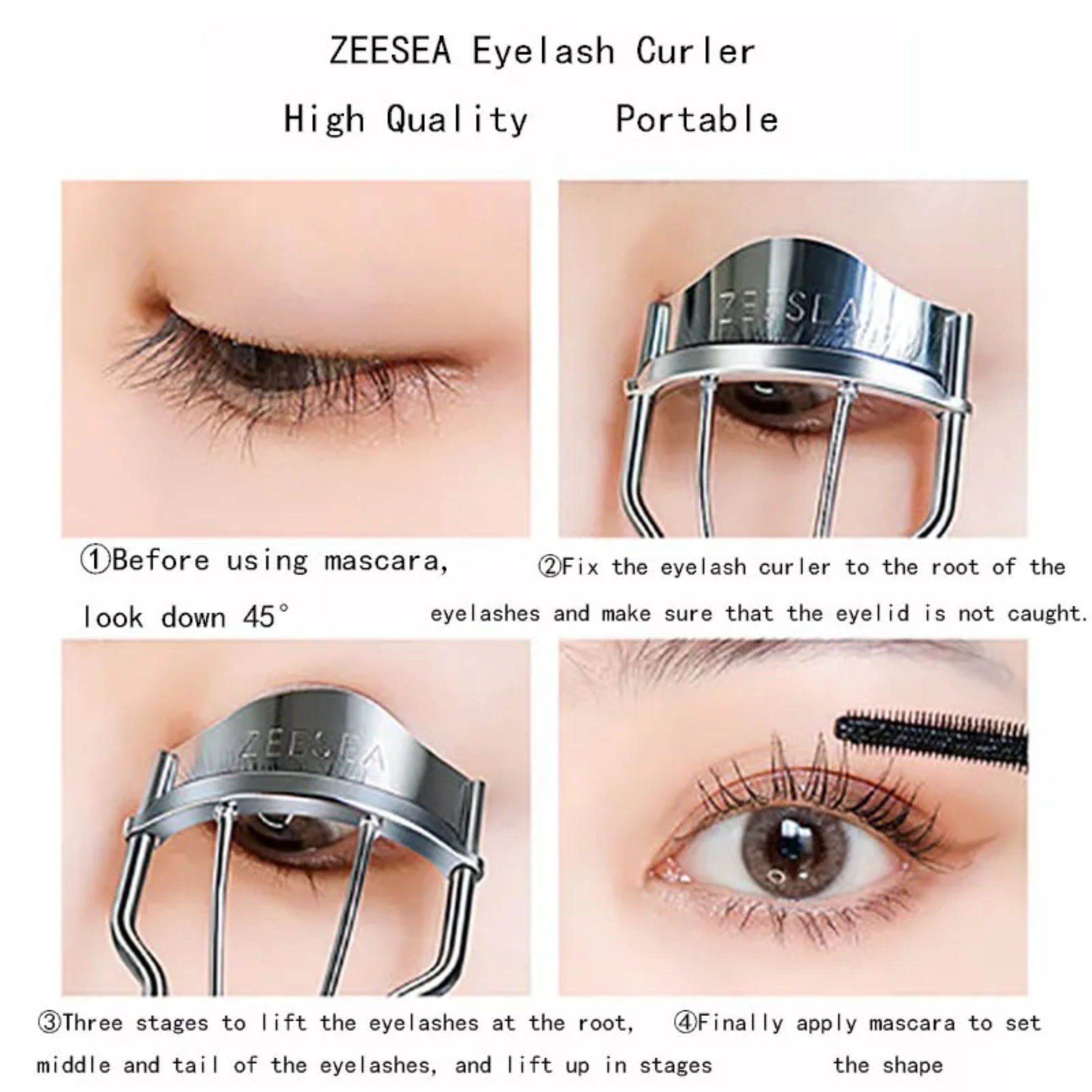 ZEESEA Stainless Eyelashes Curler