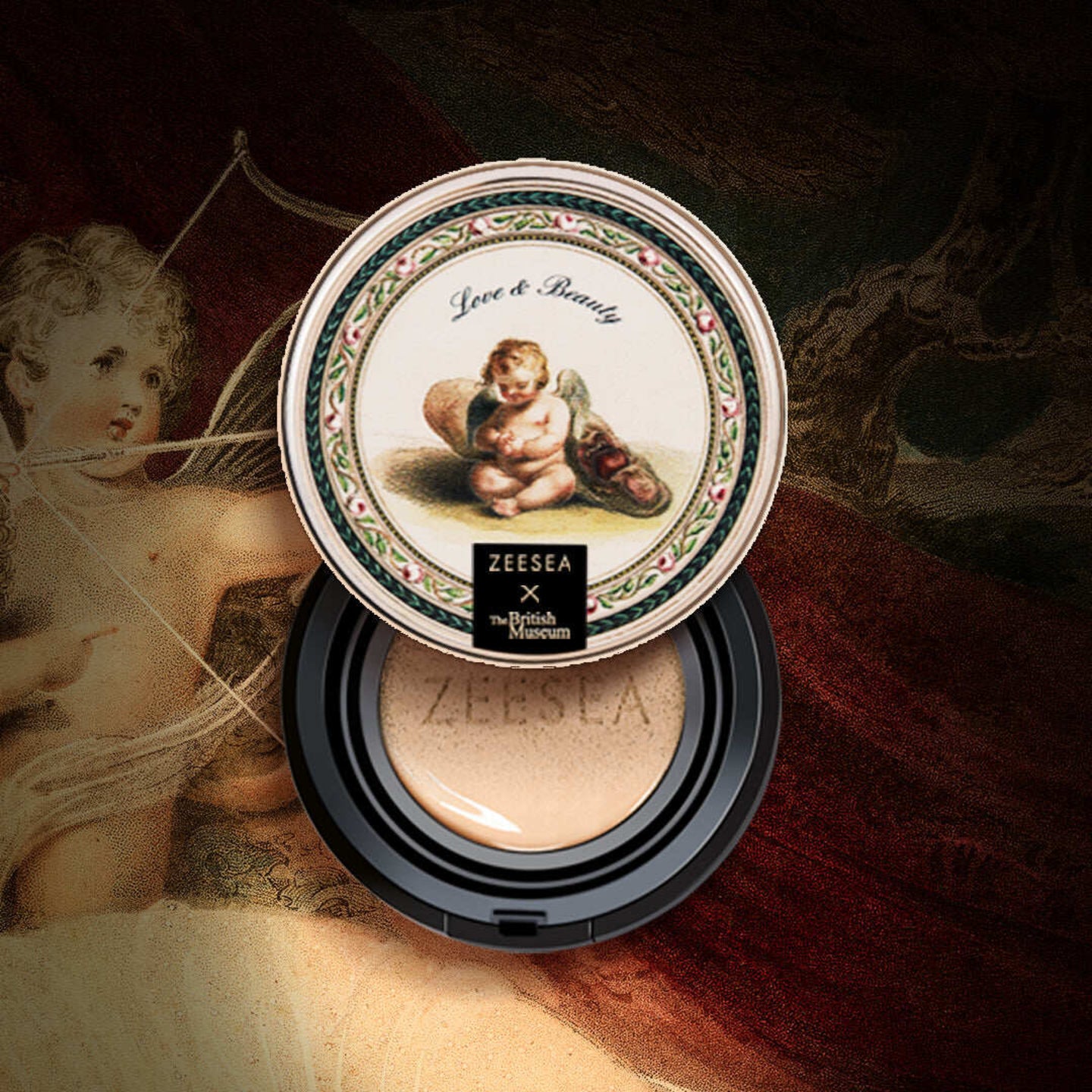 ZEESEA X The British Museum Angel Cupid Series Cushion BB Cream (Dry Skin) - R01 Ivory