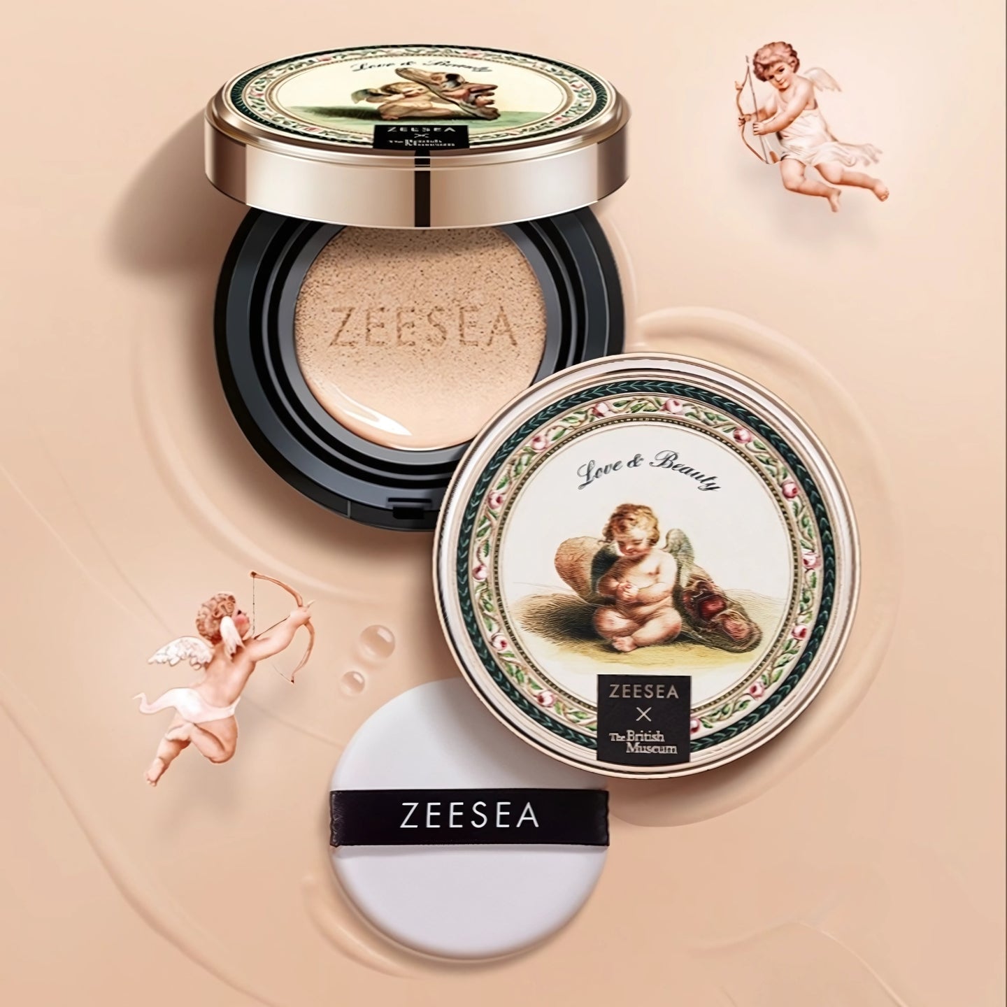 ZEESEA X The British Museum Angel Cupid Series  Cushion BB Cream (Dry Skin) - R02 Natural