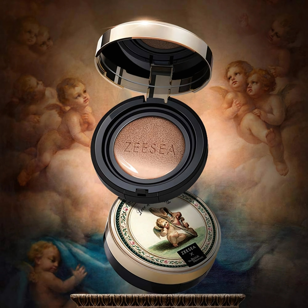 ZEESEA X The British Museum Angel Cupid Series Cushion BB Cream (Oily Skin) - M01 Ivory
