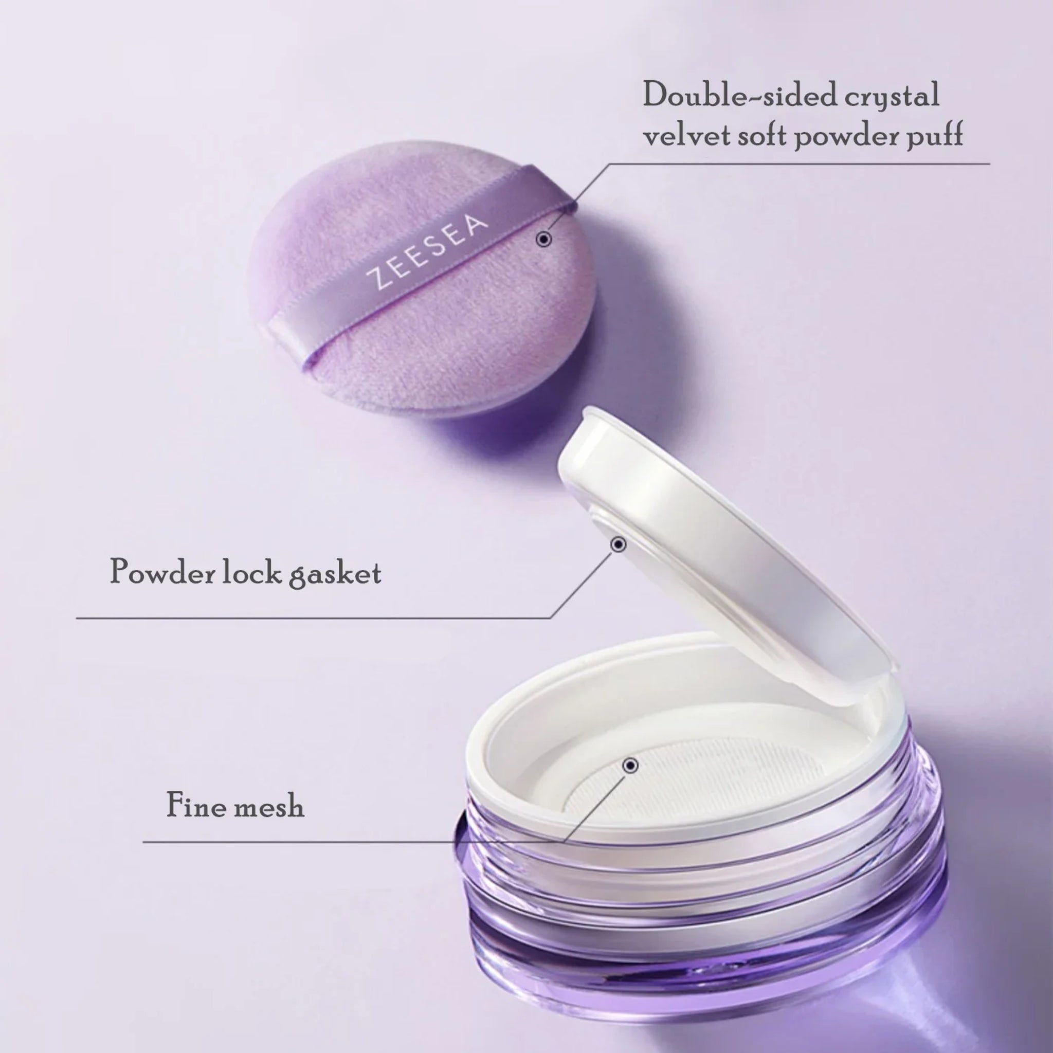 ZEESEA Light and soft loose powder - Purple
