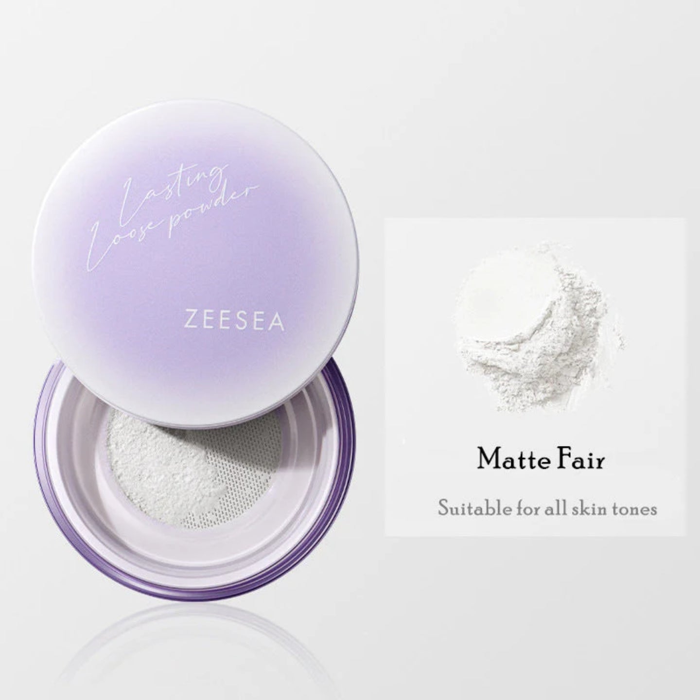 ZEESEA Light and soft loose powder - White