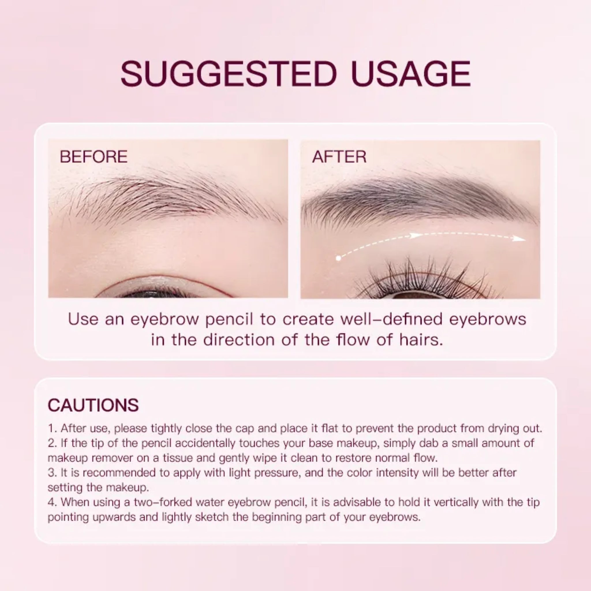 ZEESEA two tips eyebrow pencil - 02 GRAYISH BLACK