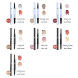 ZEESEA Dual Cream Highlighter Eyeshadow Stick - #02 Light Brown + Pearl White